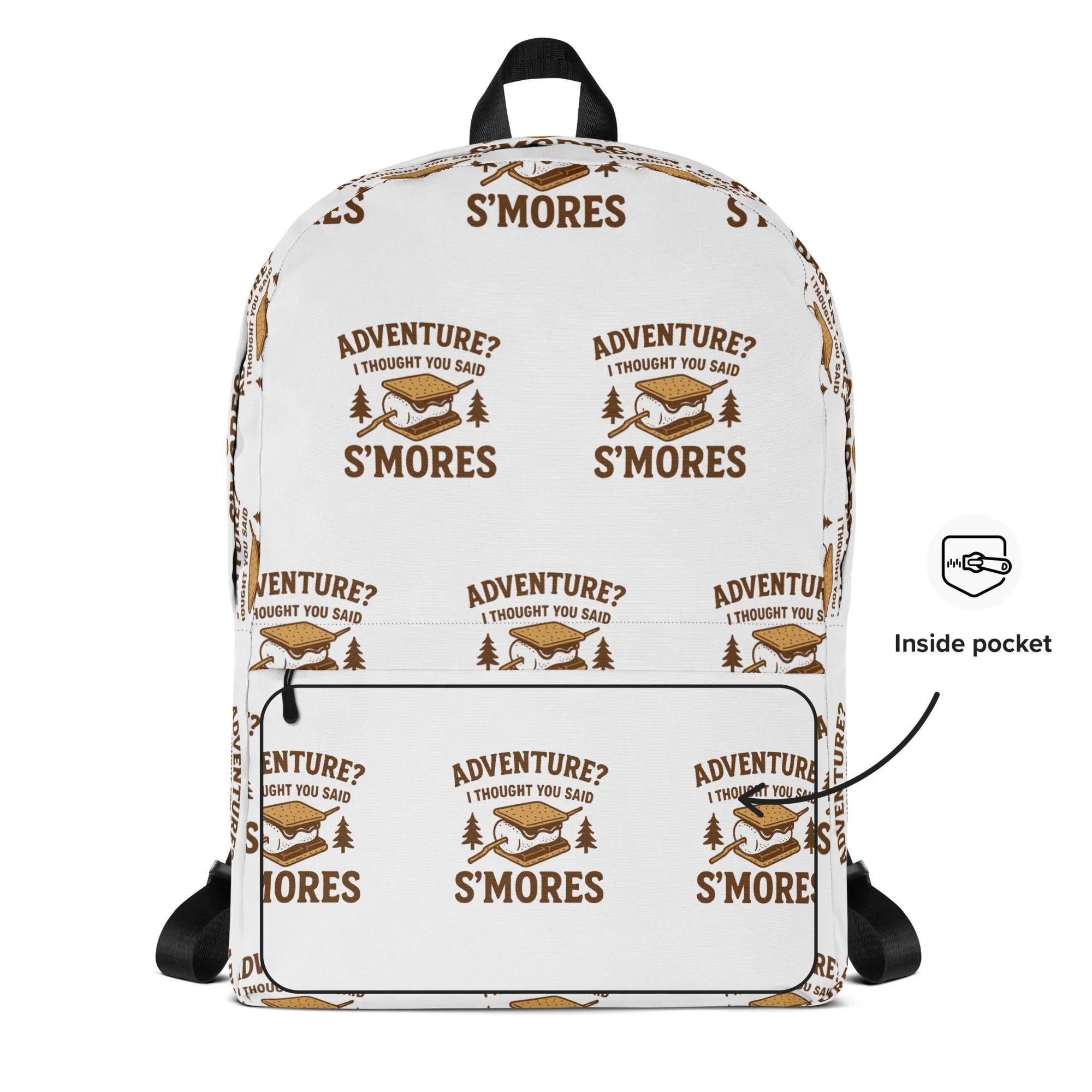 S’mores Not Adventure Backpack – Funny Campfire Graphic - RaZits