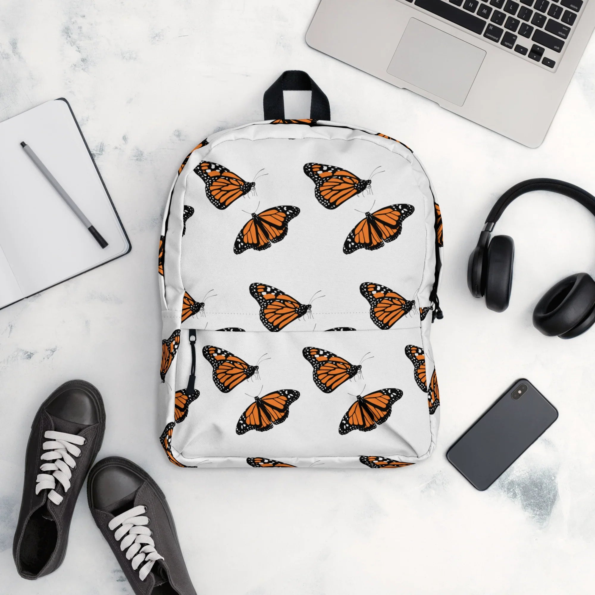 Monarch Butterfly Backpack – Elegant Nature Travel Bag - RaZits