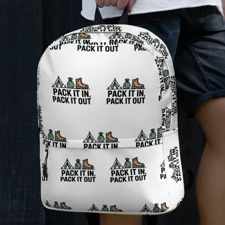 Pack It In Pack It Out Backpack – Leave No Trace Design - RaZits