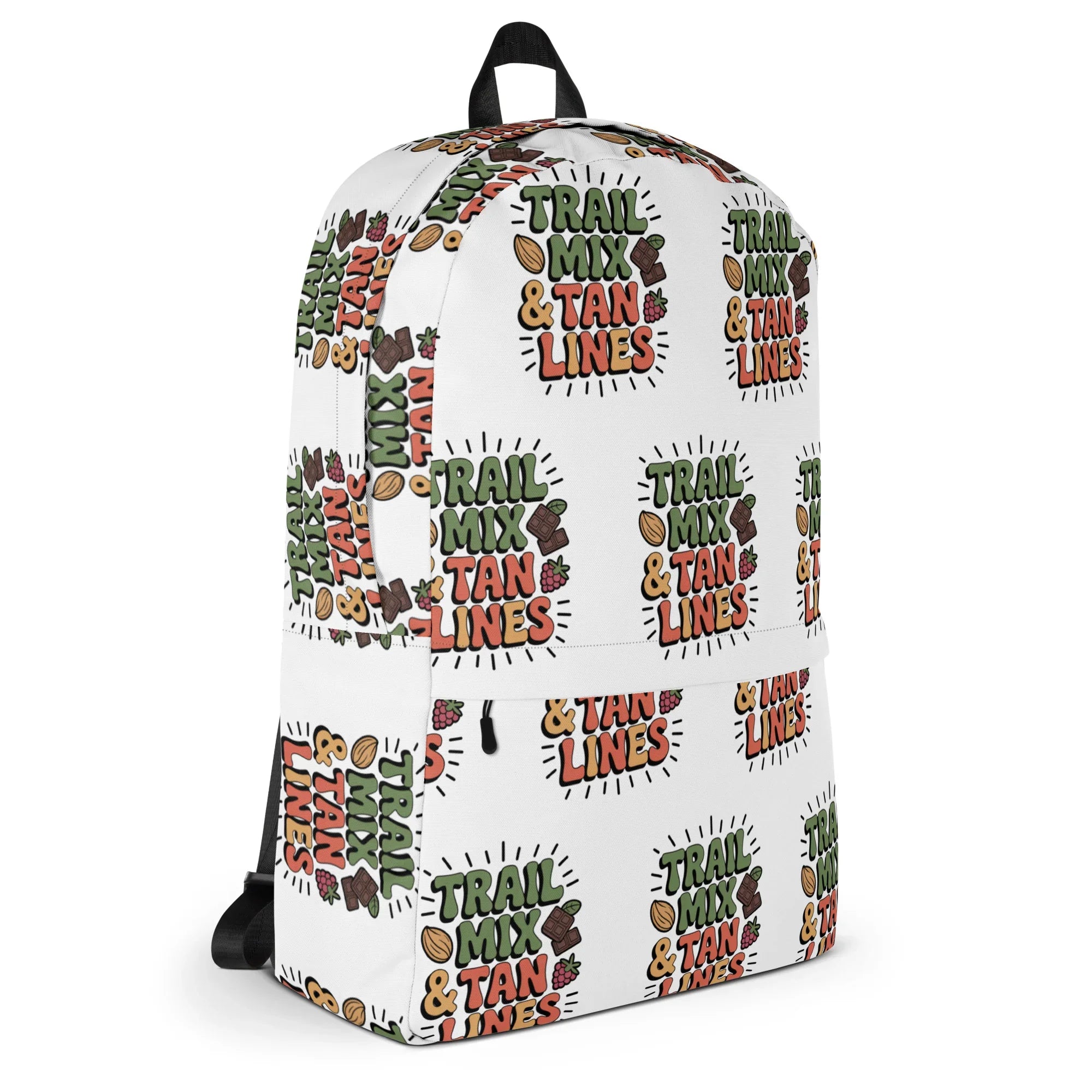 Trail Mix and Tan Lines Backpack – Colorful Hiking Graphic - RaZits