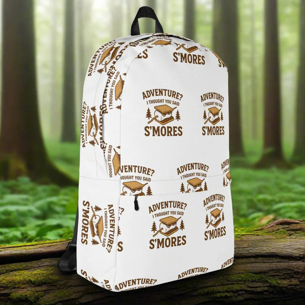 S’mores Not Adventure Backpack – Funny Campfire Graphic - RaZits