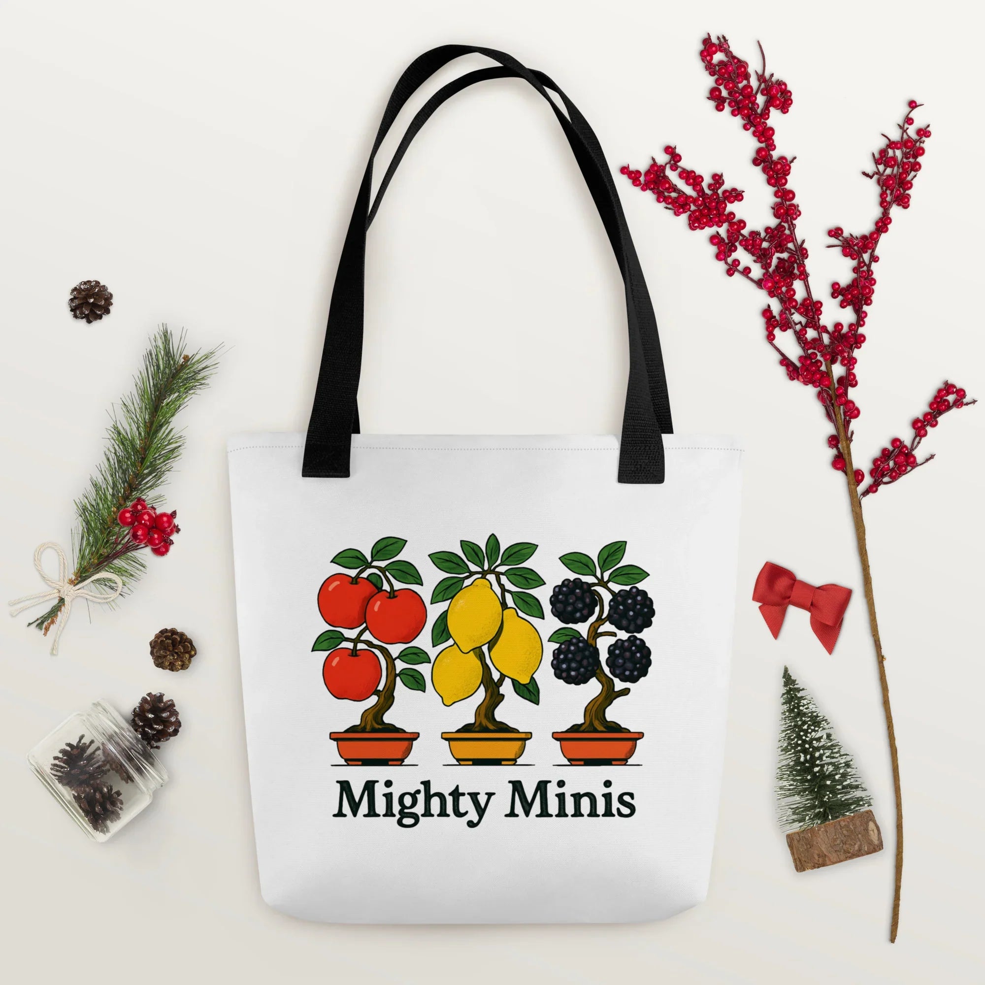 Mighty Minis Tote Bag – Bonsai Apple, Lemon & Berry Trees - RaZits