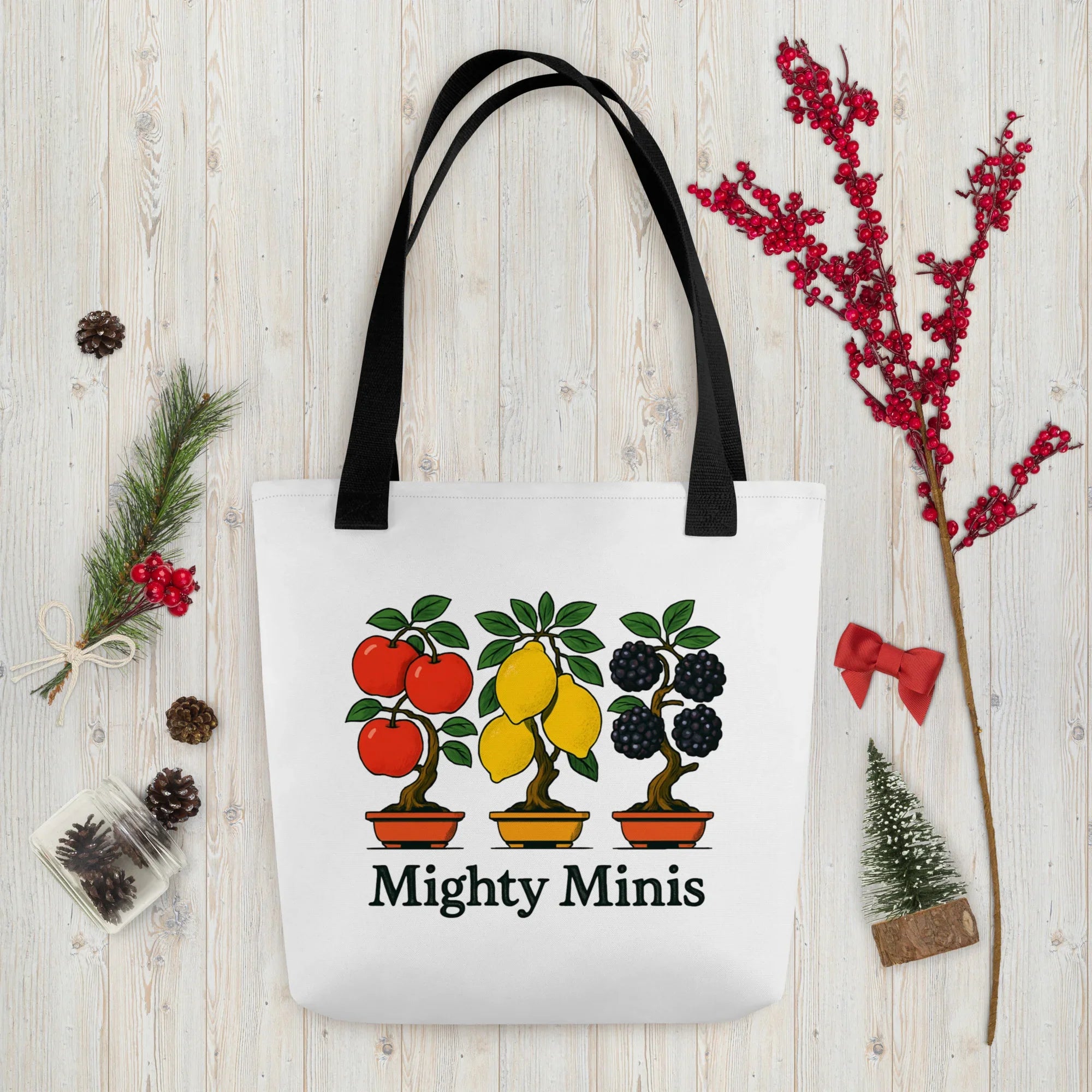 Mighty Minis Tote Bag – Bonsai Apple, Lemon & Berry Trees - RaZits