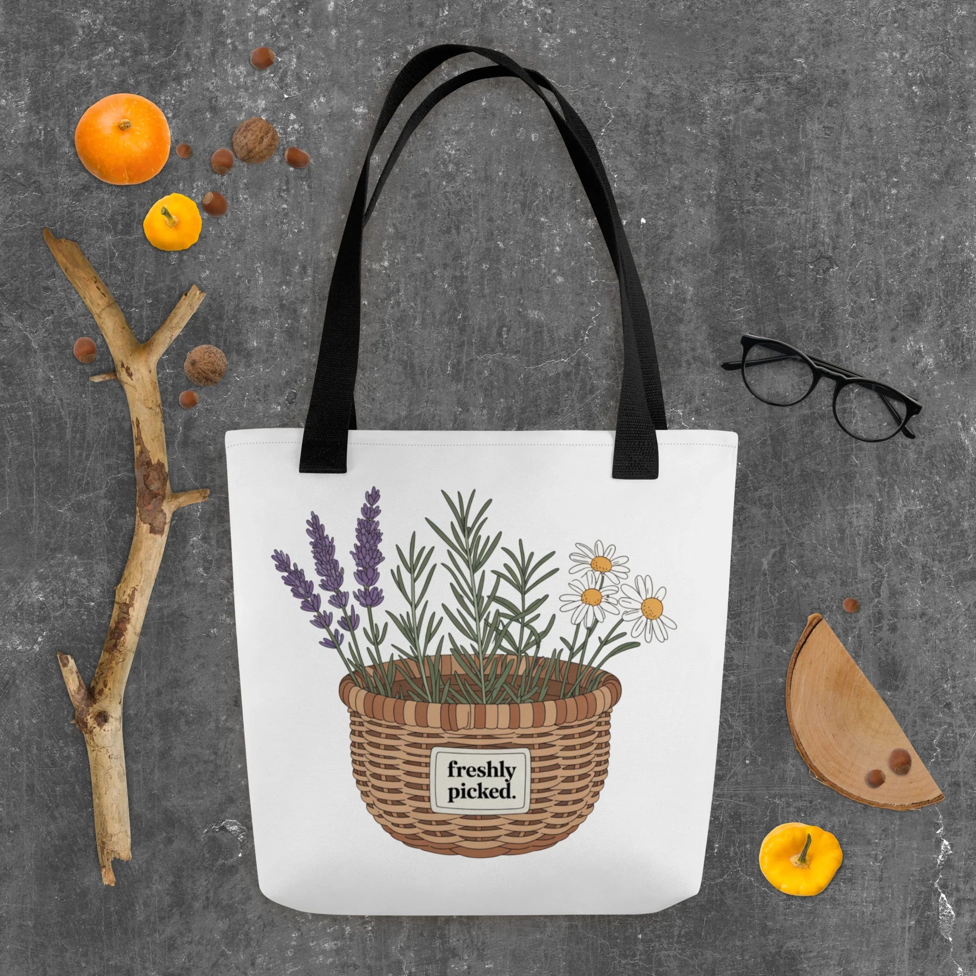 Freshly Picked Tote – Cottagecore Herb Garden Bag - RaZits