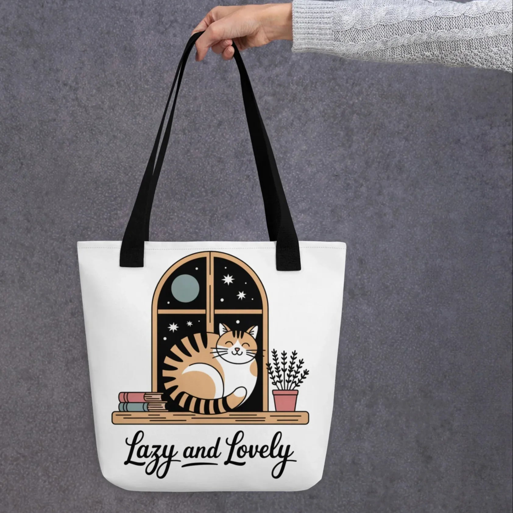 Lazy and Lovely Tote – Cozy Cat Window Bag - RaZits