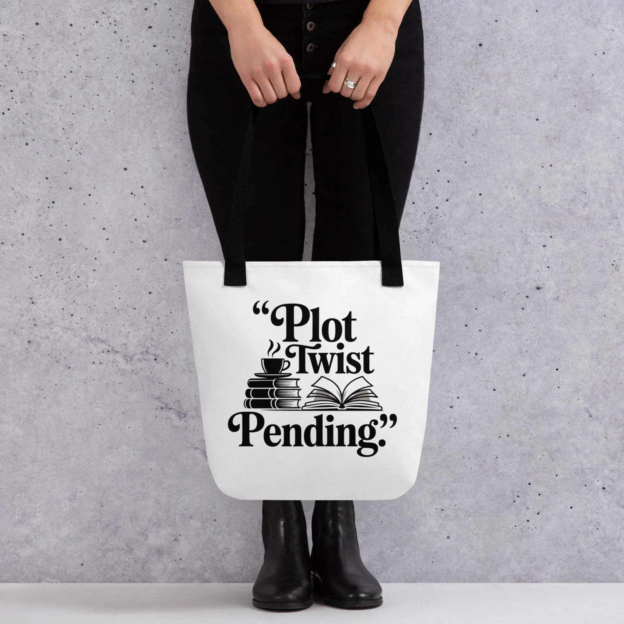 Book Lover Tote – Plot Twist Pending Quote Bag - RaZits