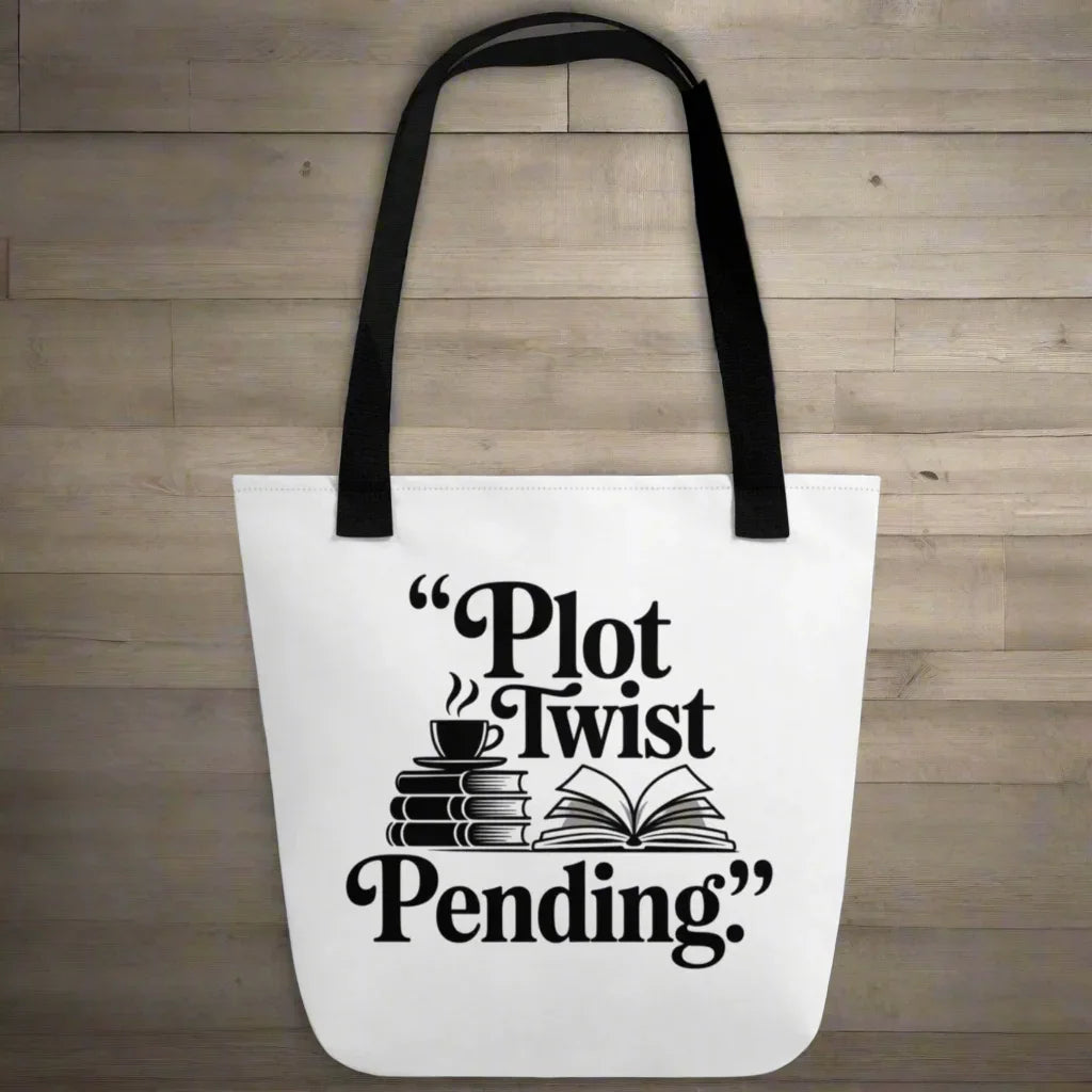 Book Lover Tote – Plot Twist Pending Quote Bag - RaZits