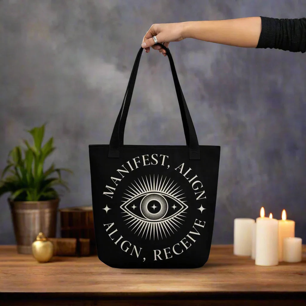 Manifest Align Tote Bag – Eye of Intention - RaZits