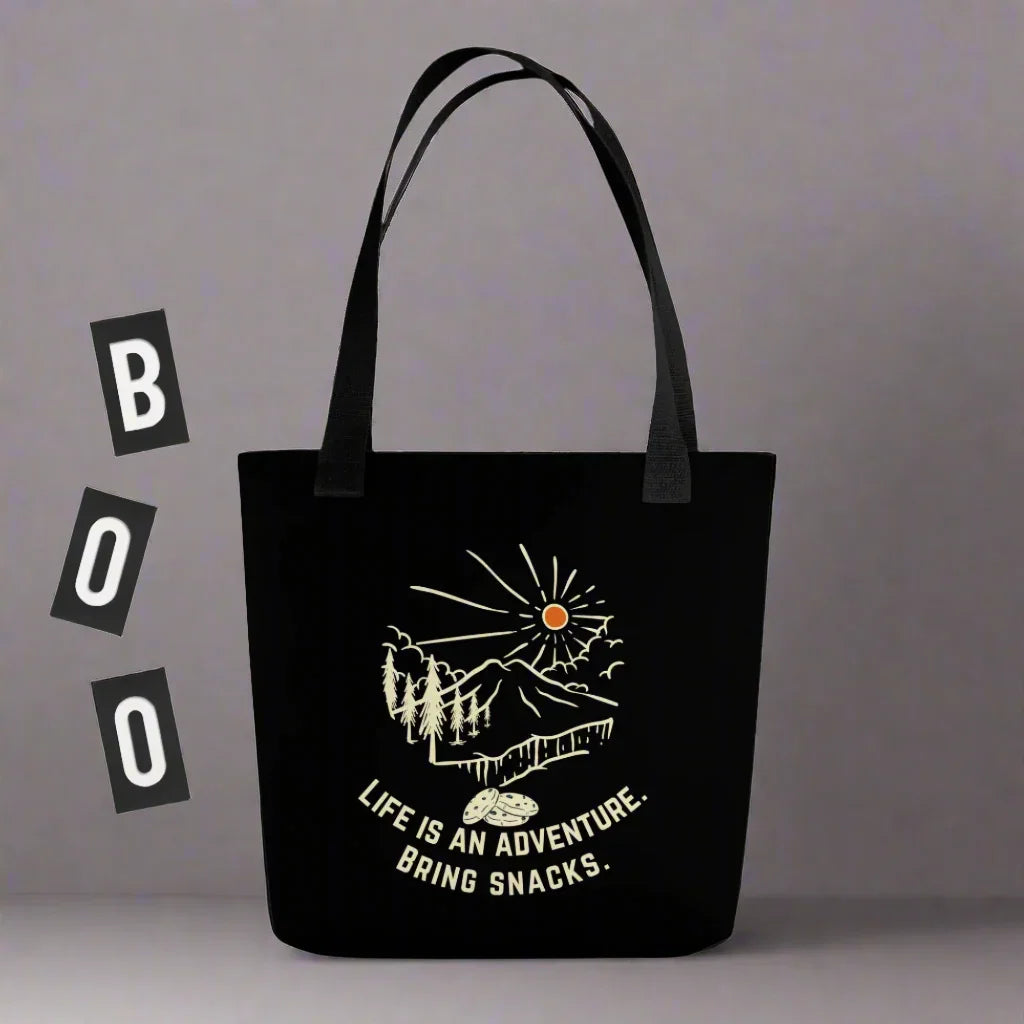 Life Is an Adventure Tote Bag – Fun Outdoor Snack Travel Bag - RaZits