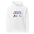 Backyard Bird Hoodie in White, front view: WHERE'D THE REGULARS GO? above three birds with a gap