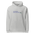 Bird Lady Hoodie in Heather Grey, front view: MY BIRDS. NOT MY PETS. with a small songbird