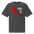 Bird Nerd Shirt in Faded Coal, front view: a cardinal with field-mark notes beside WORKING ON THE ID