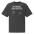 Bird Watcher Shirt in Faded Black, front view: MY BUDGET. THEIR APPETITE. above a receipt and a pecking songbird