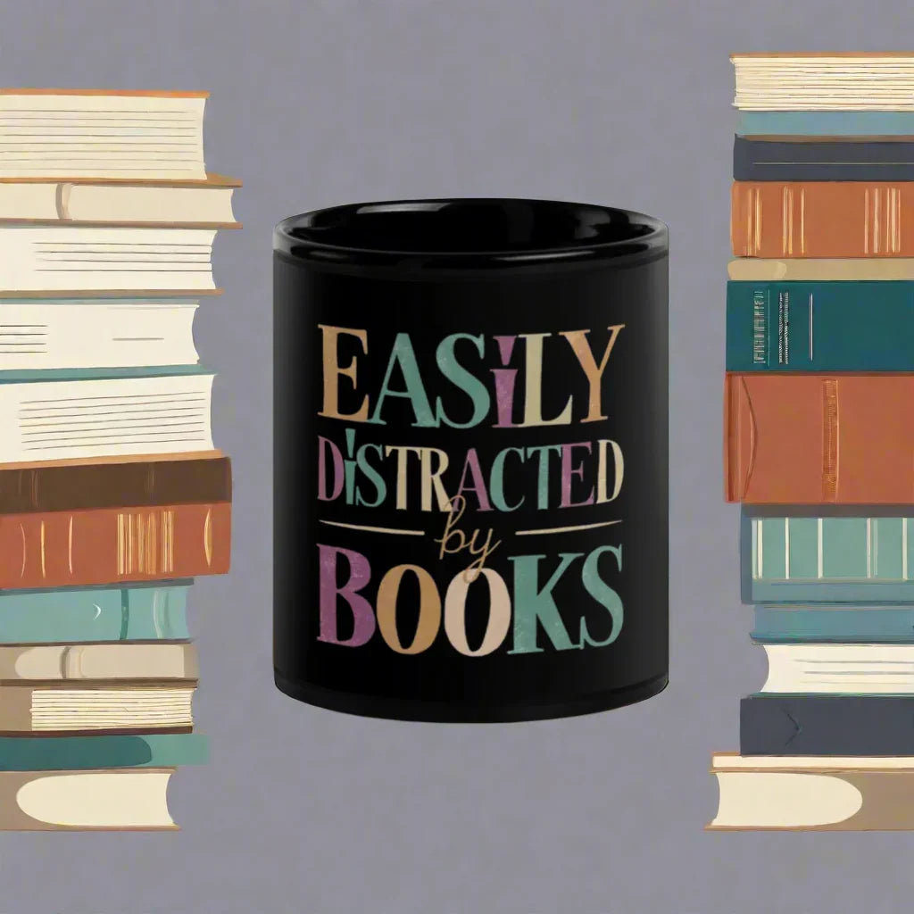Black Coffee Mug for Readers – A Sleek & Stylish Book Lover Gift - RaZits