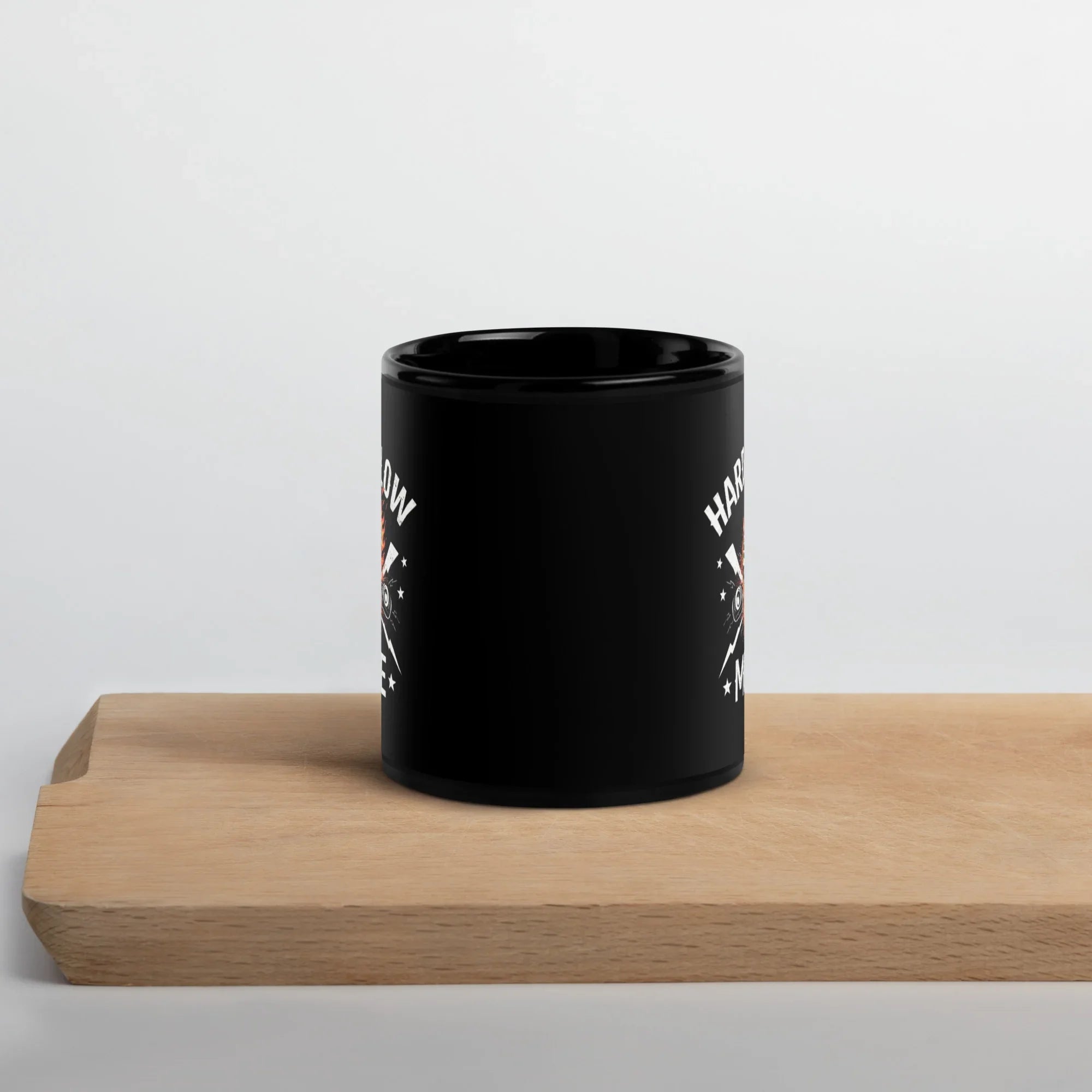 Hard Flow Mode – Ceramic Glossy Black Mug - RaZits