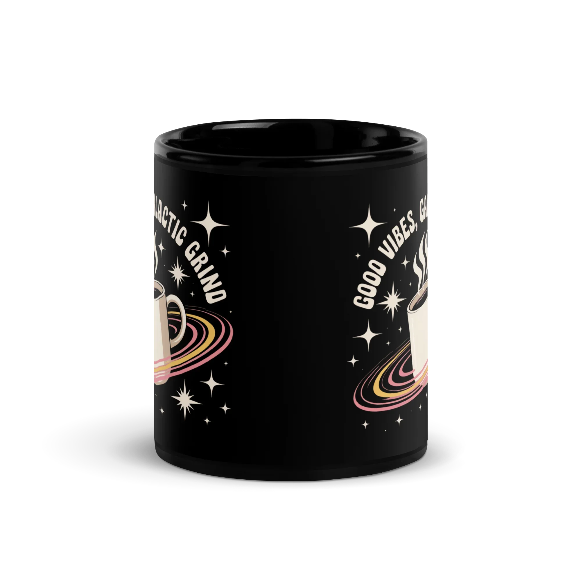 Galactic Grind Coffee Mug – Cosmic Retro Vibes - RaZits