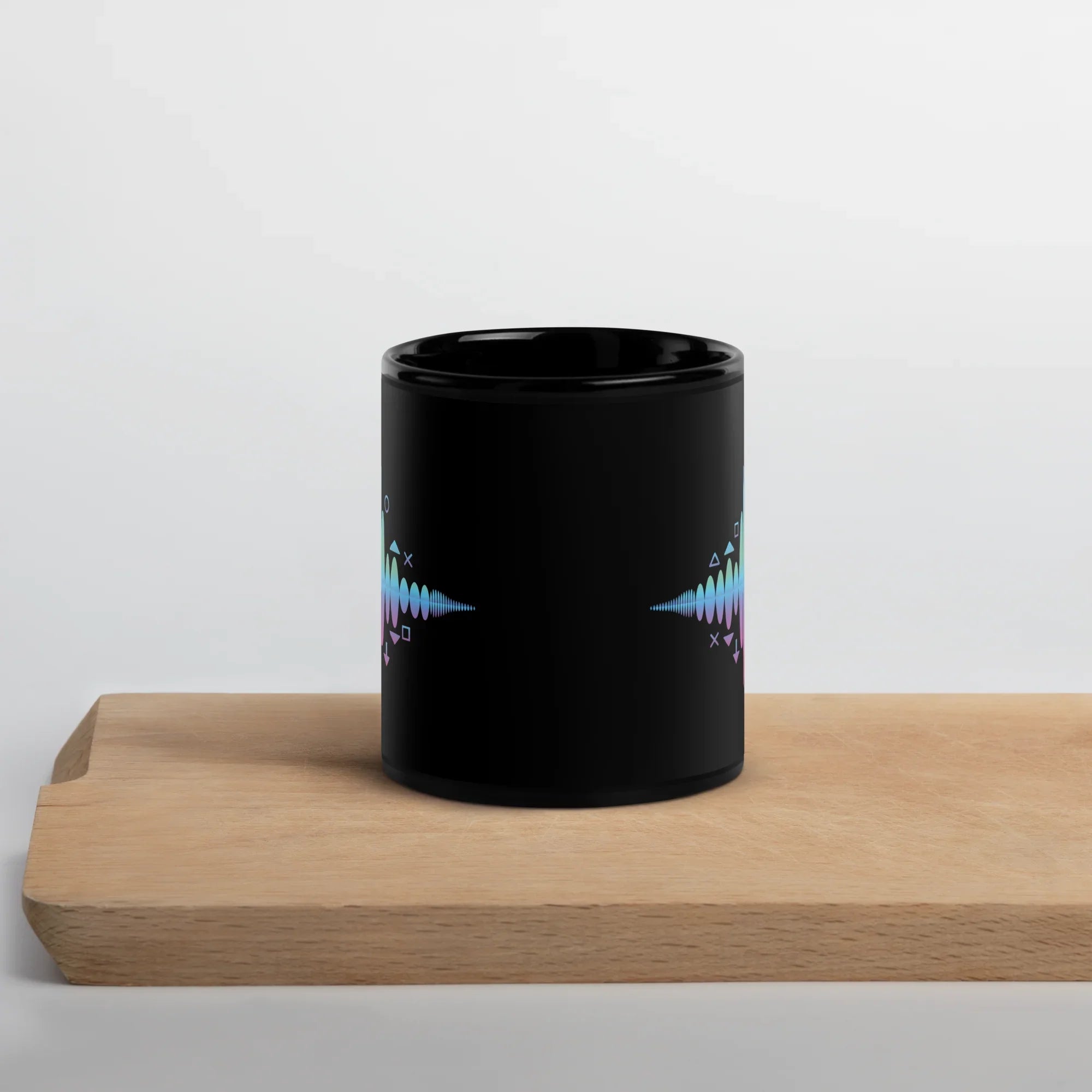 Waveform Gamer Pulse Mug – Neon Soundwave Design for Tech and Rhythm Game Fans - RaZits