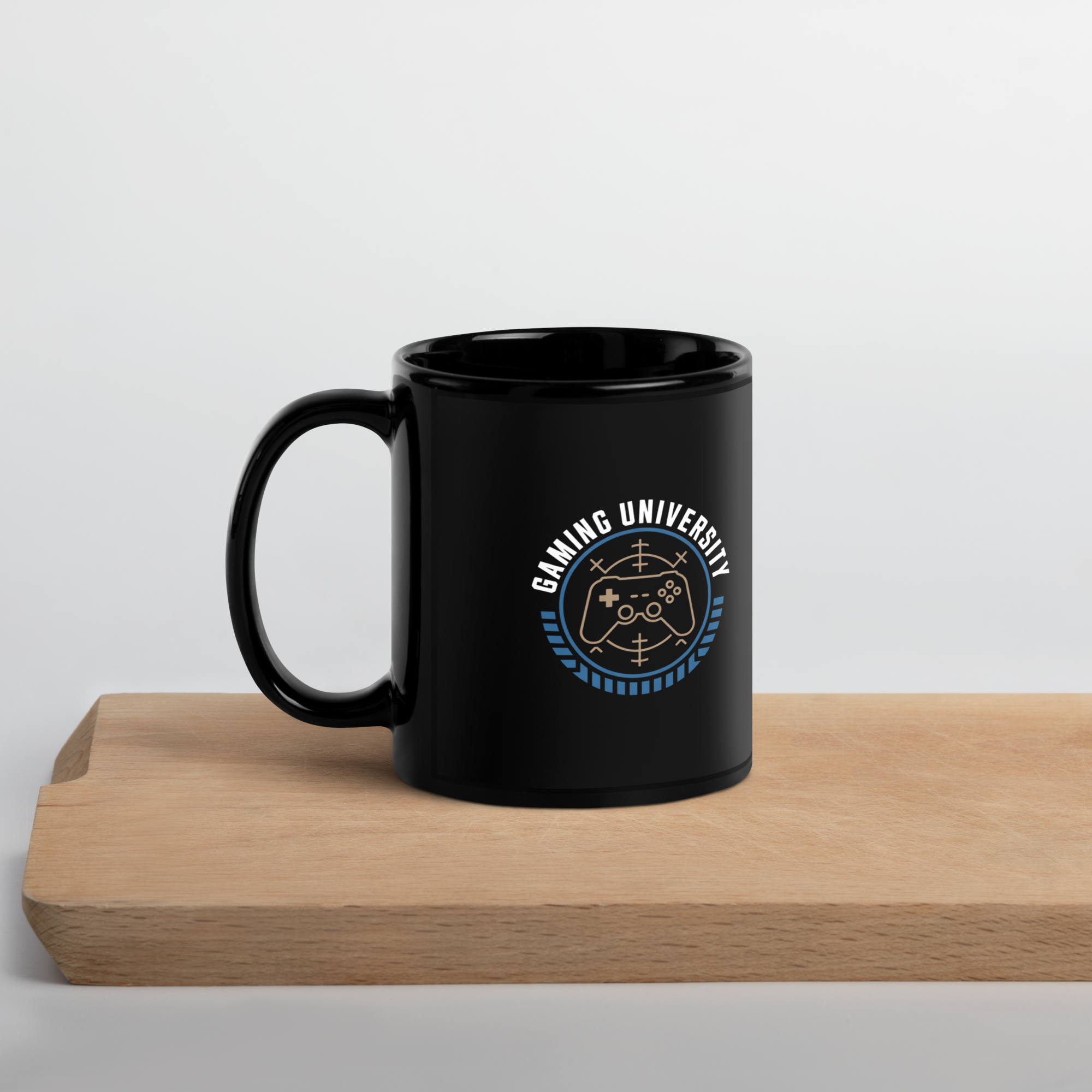 Gaming University Mug – Esports Controller Emblem for Competitive Gamers.