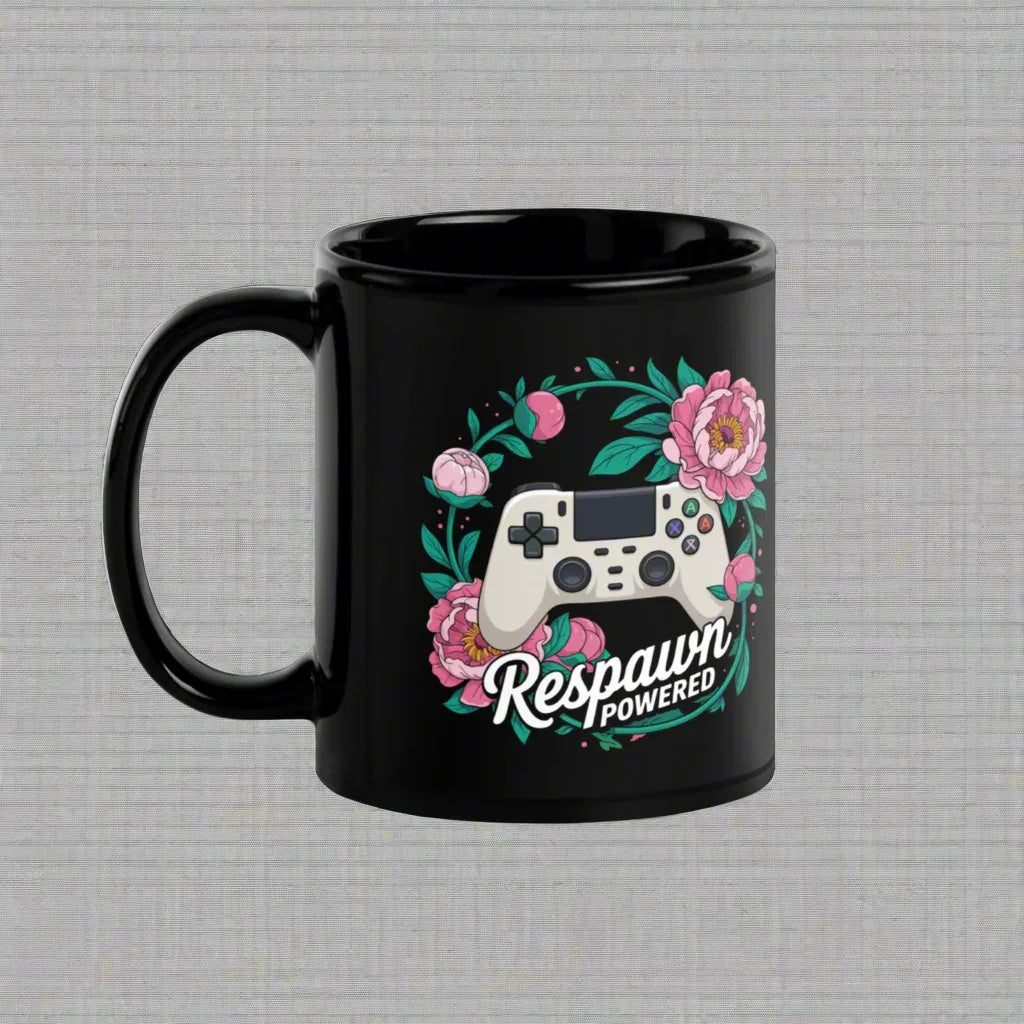 Respawn Powered Gamer Mug – Floral Controller Design for Girl Gamers - RaZits