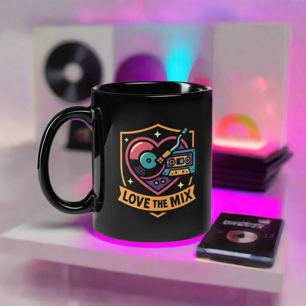 Love the Mix – Retro DJ Cassette Ceramic Mug - RaZits