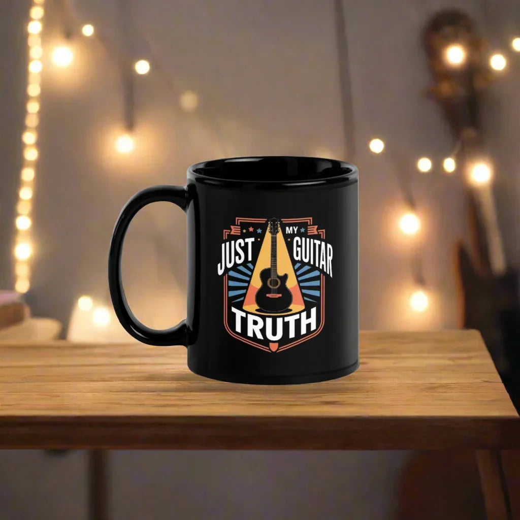 Just My Guitar Truth – Acoustic Music Lover Ceramic Mug - RaZits