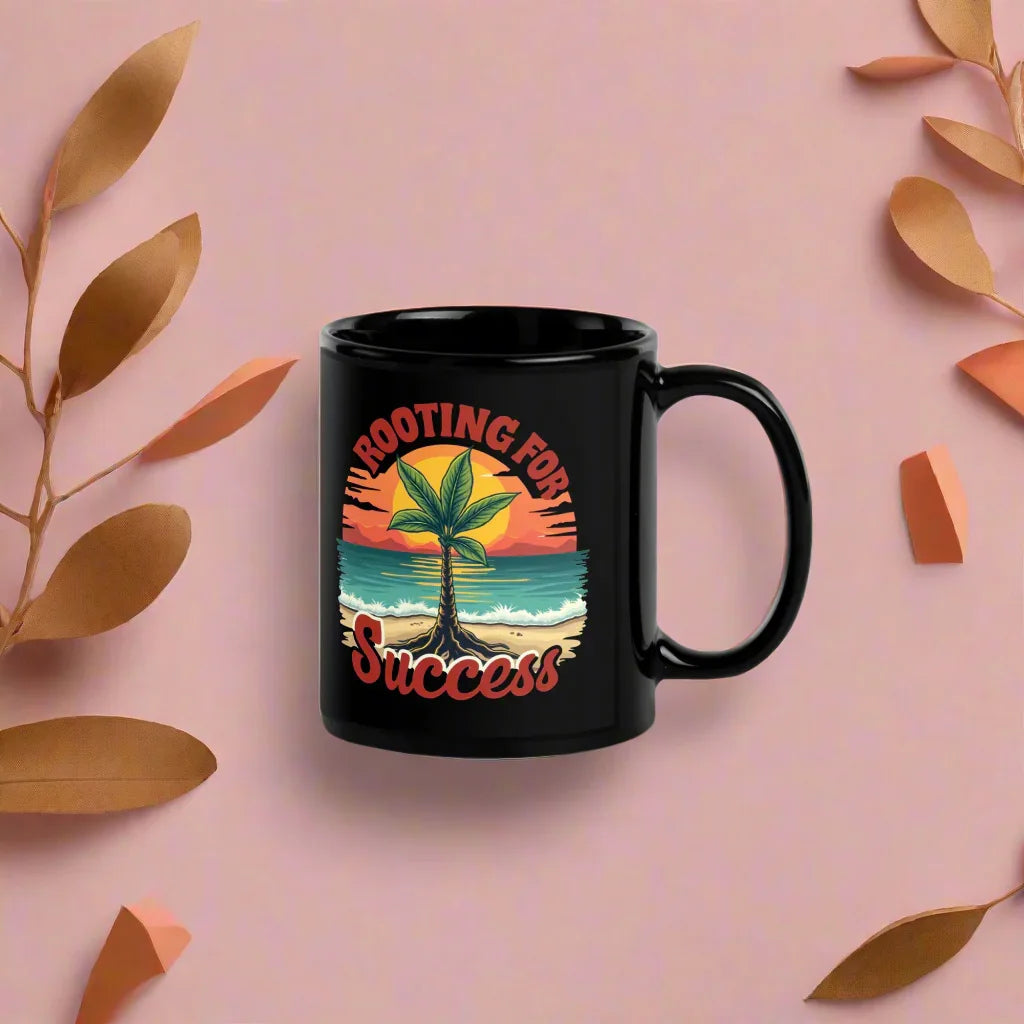 Motivational Mug – Rooting for Success Ceramic Coffee Cup - RaZits