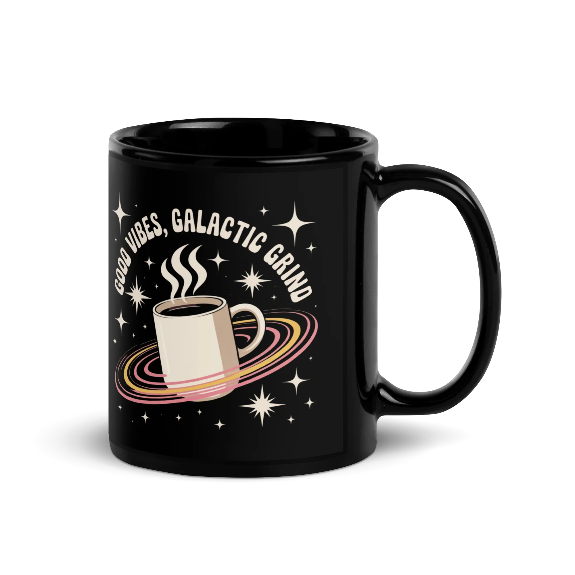 Galactic Grind Coffee Mug – Cosmic Retro Vibes - RaZits