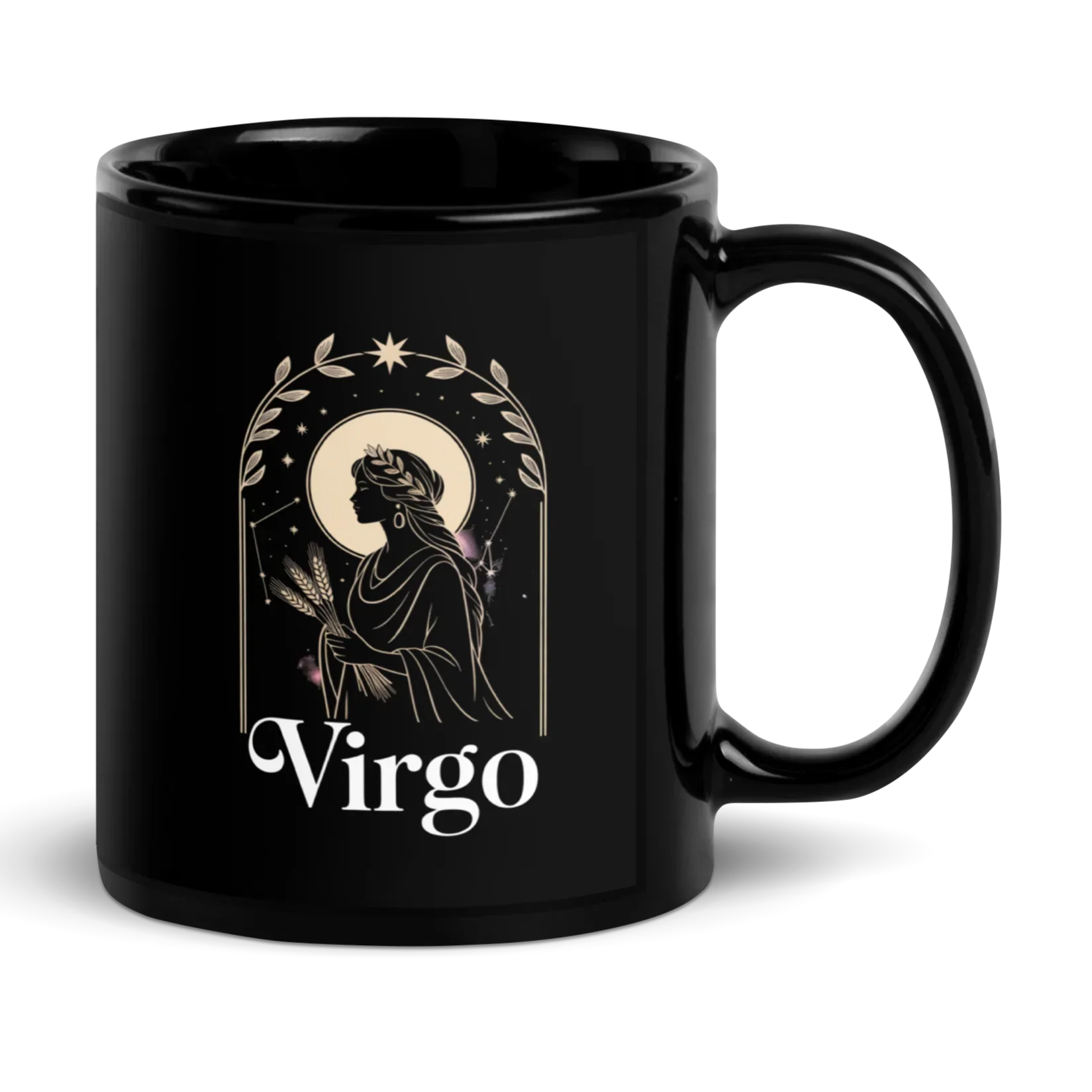 Virgo Zodiac Mug – Celestial Goddess Art - RaZits