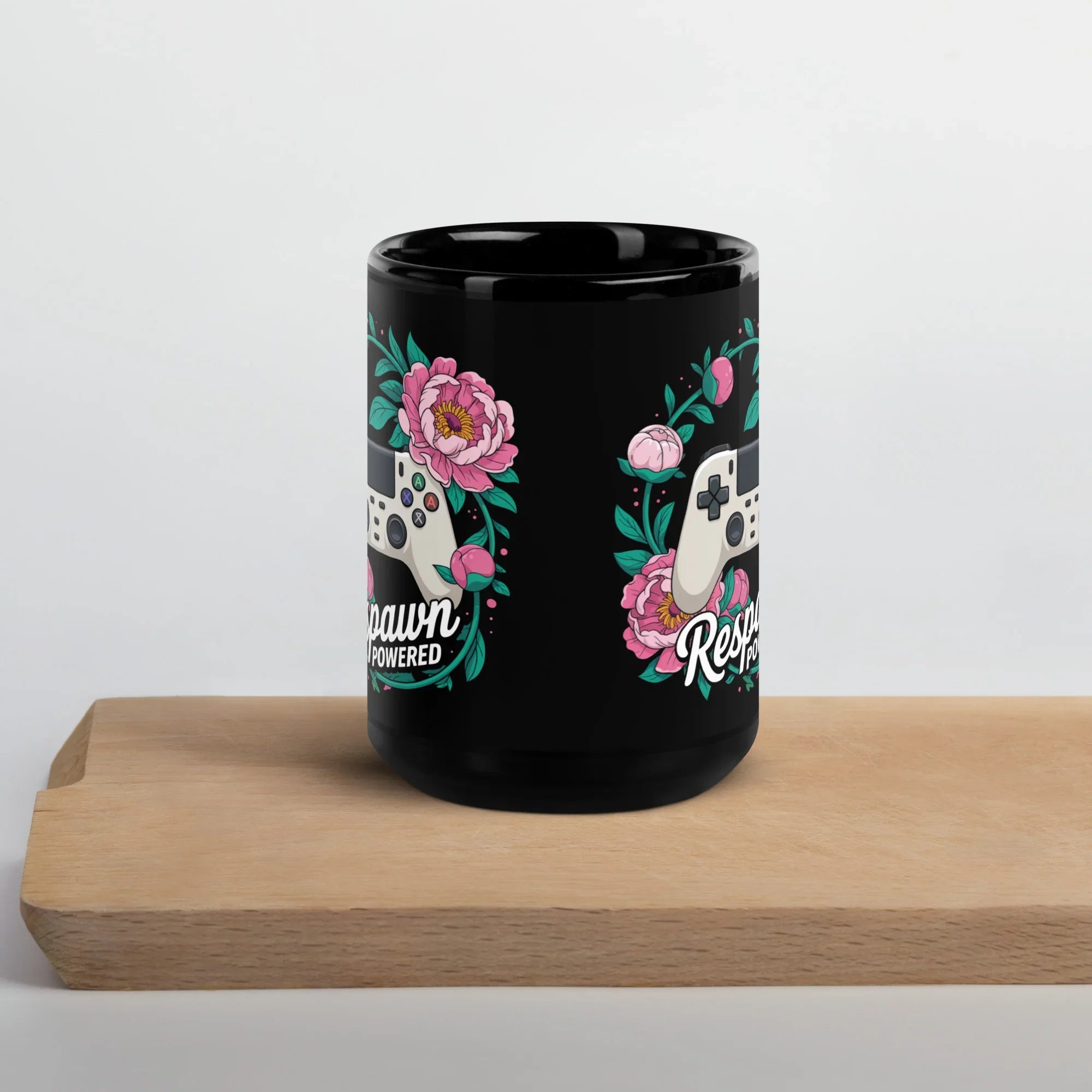Respawn Powered Gamer Mug – Floral Controller Design for Girl Gamers - RaZits