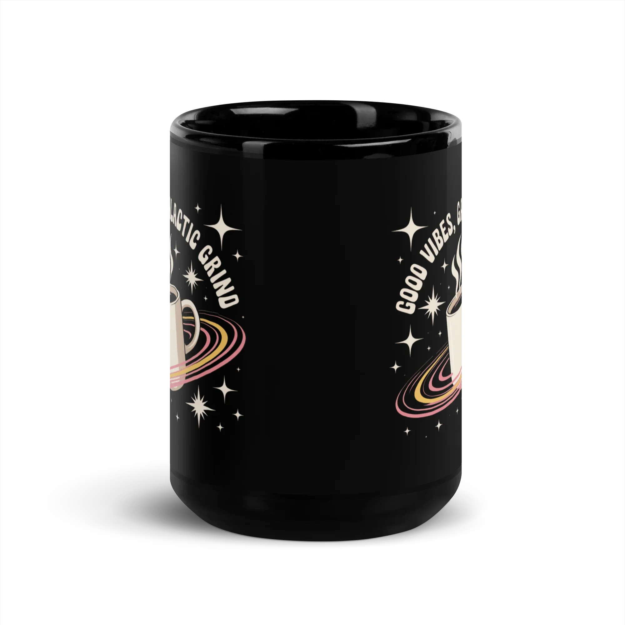 Galactic Grind Coffee Mug – Cosmic Retro Vibes - RaZits