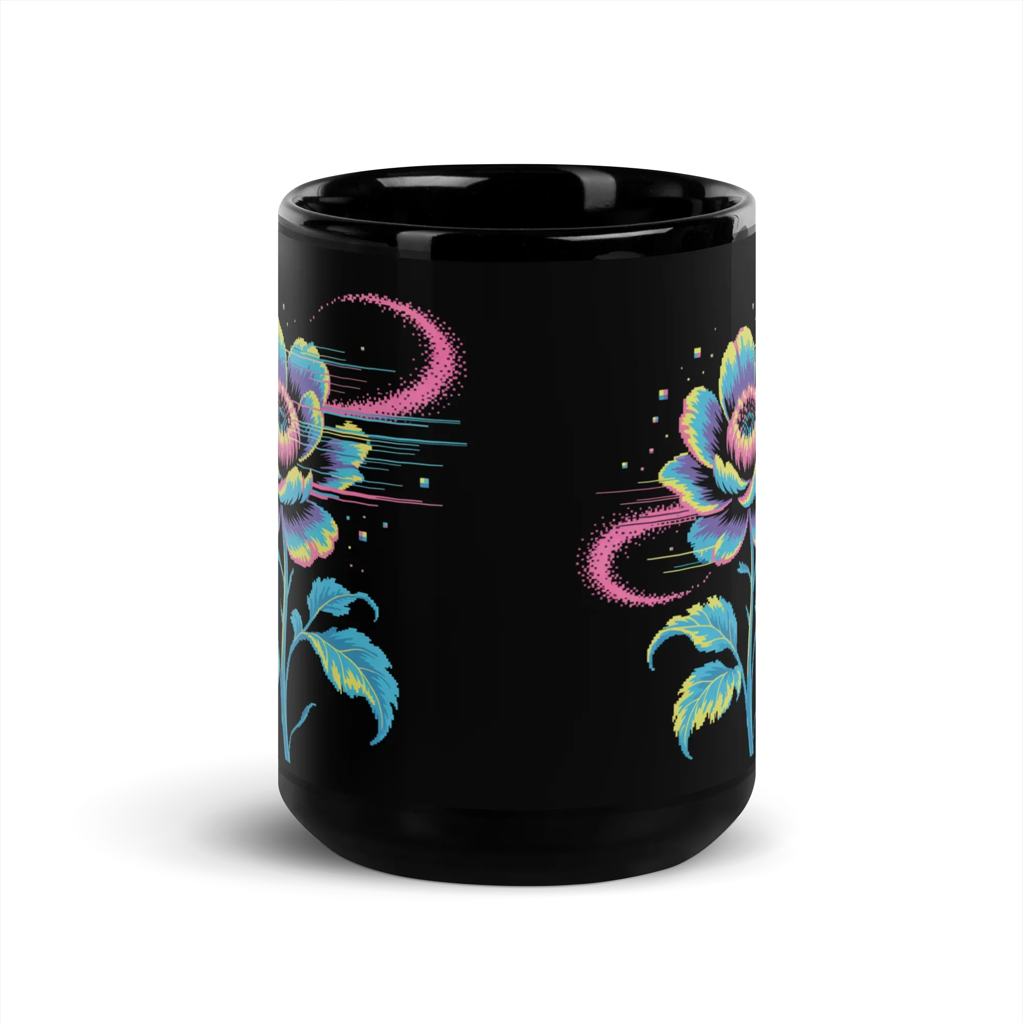 Pixel Bloom Art – Glitch Flower Design & Synthwave Floral Aesthetic - RaZits