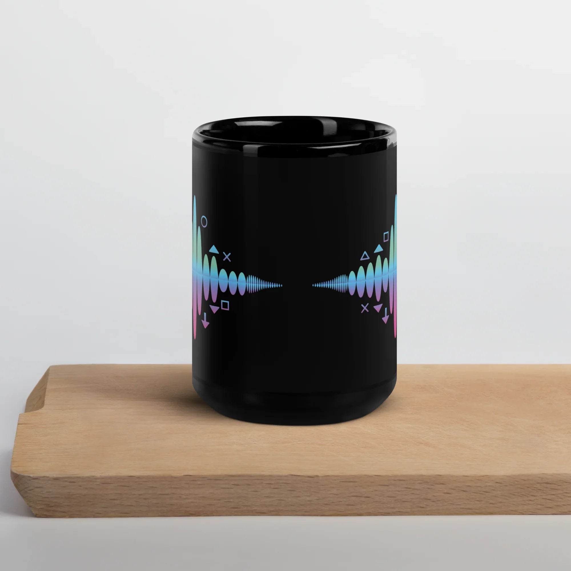 Waveform Gamer Pulse Mug – Neon Soundwave Design for Tech and Rhythm Game Fans - RaZits