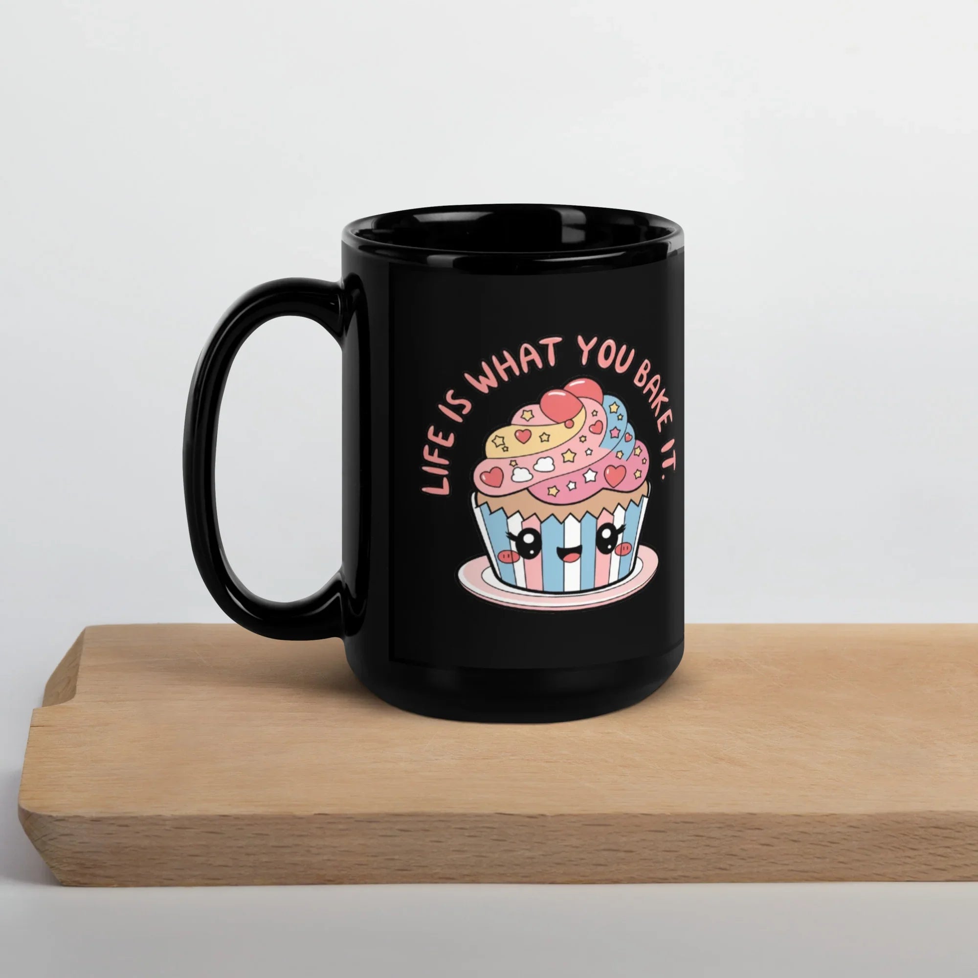 Unique Coffee Lover Gift – Sleek Black Ceramic Mug (11 oz & 15 oz) - RaZits