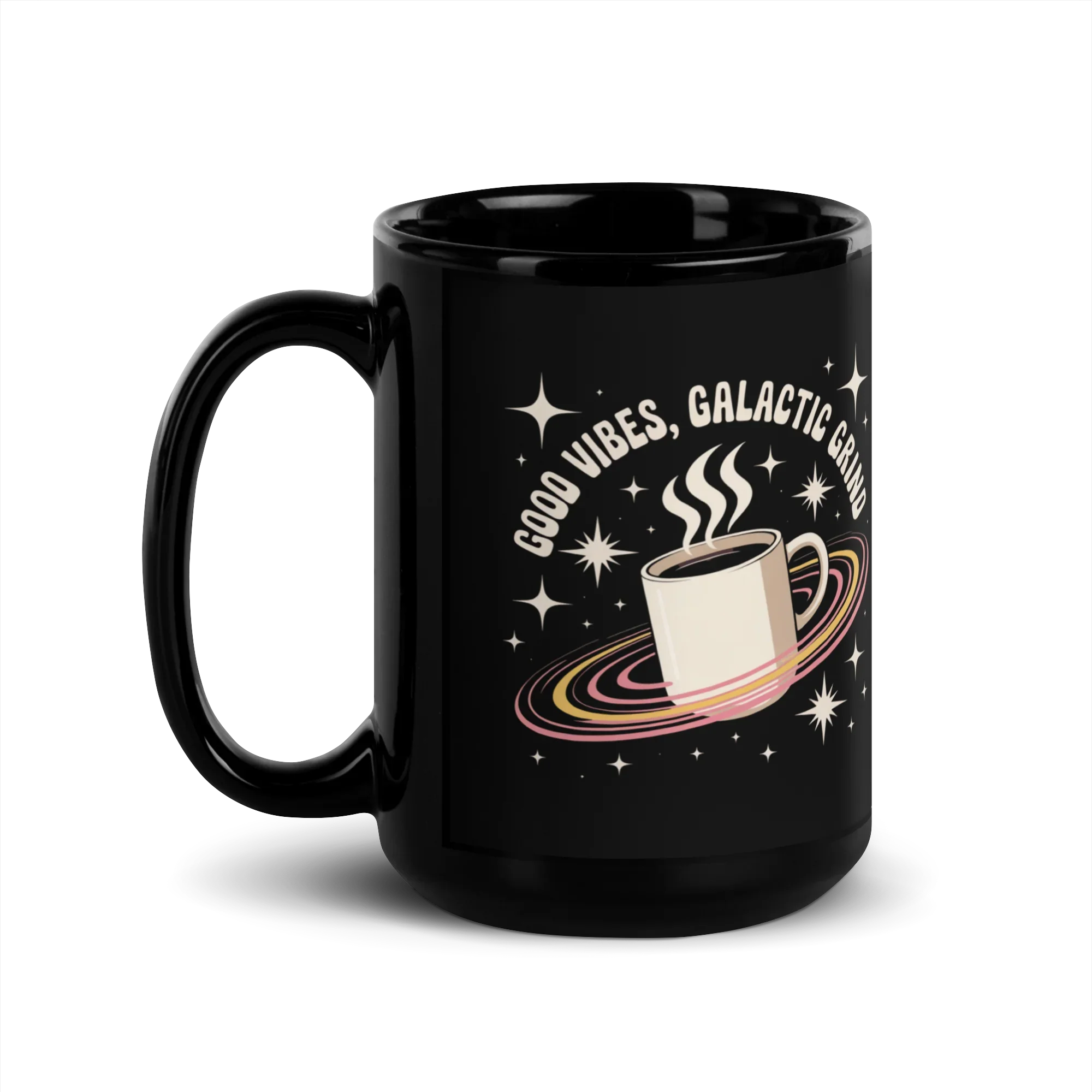 Galactic Grind Coffee Mug – Cosmic Retro Vibes - RaZits