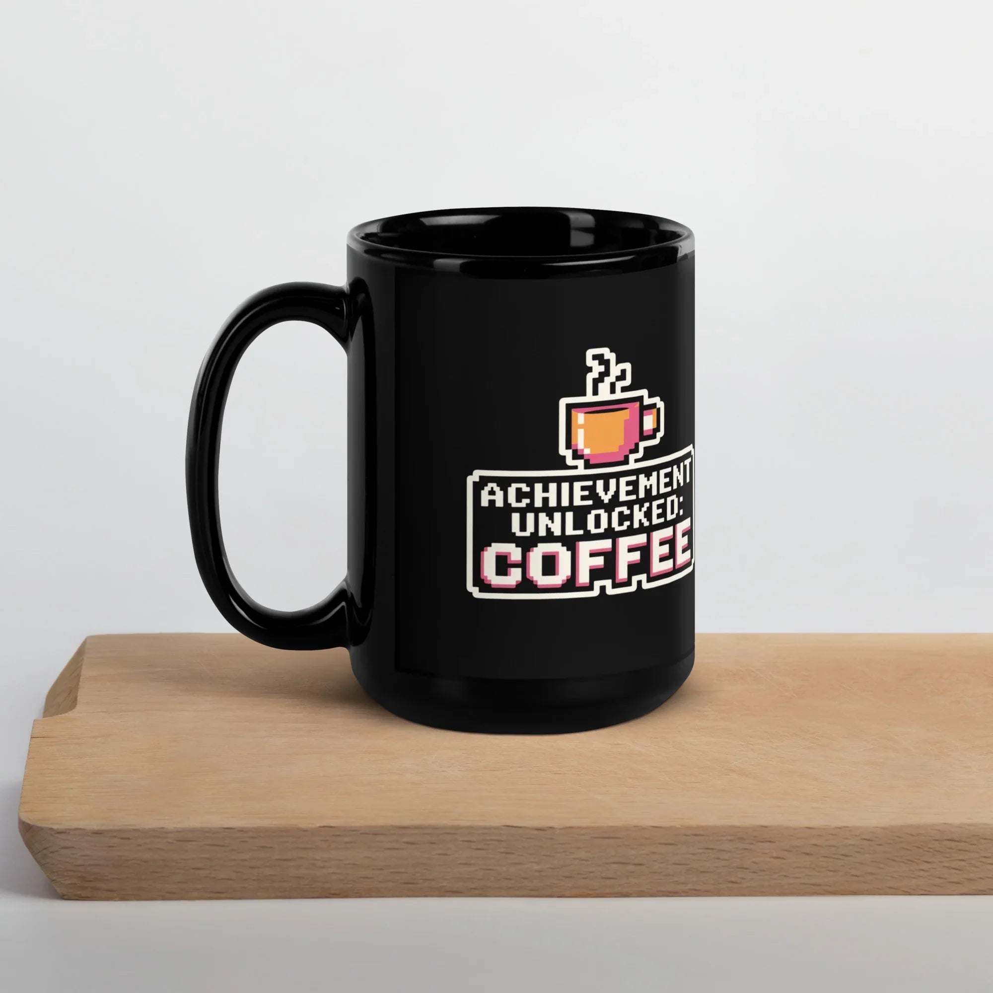 ACHIEVEMENT UNLOCKED: COFFEE – Pixel Gamer Energy Mug for Daily Grind Legends - RaZits