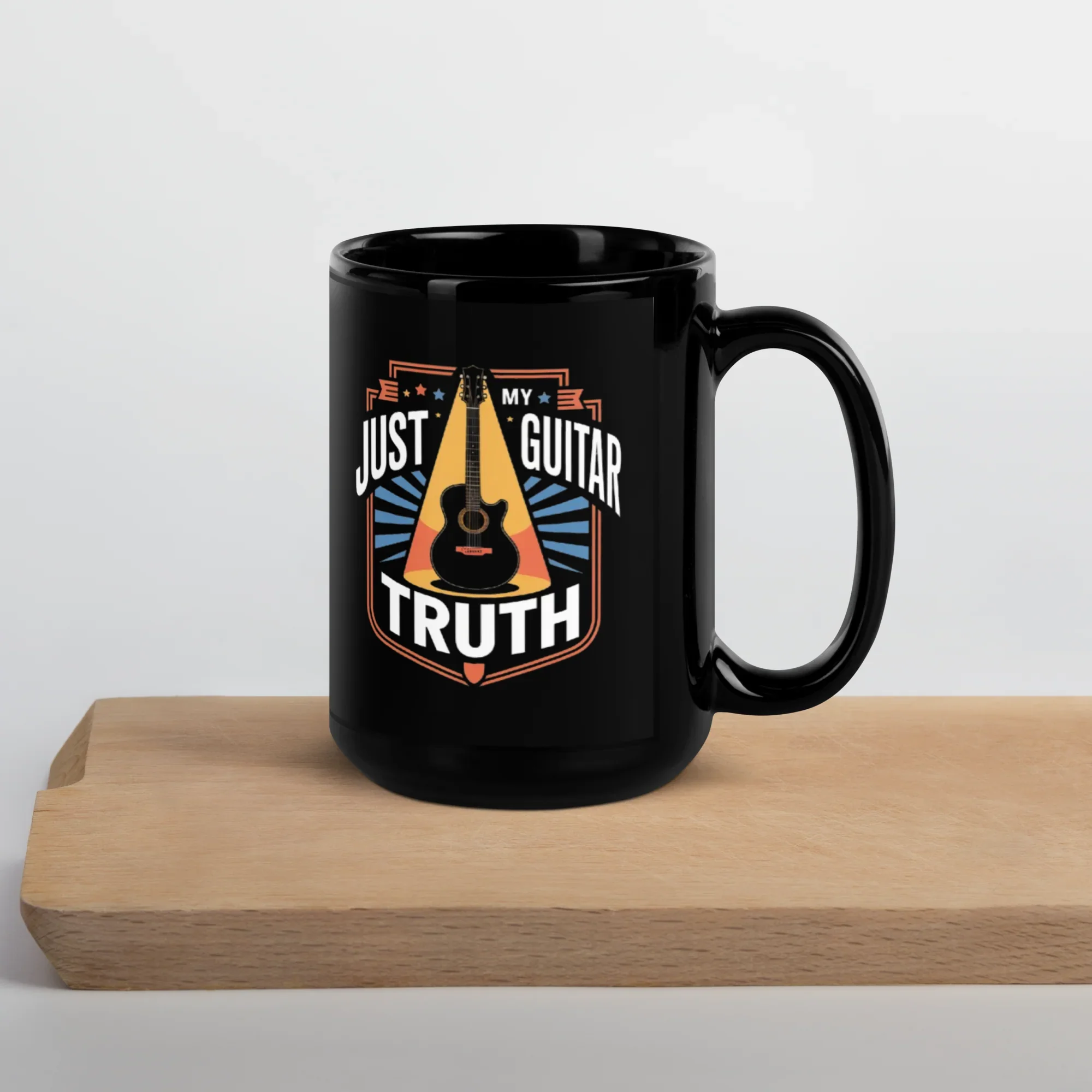 Just My Guitar Truth – Acoustic Music Lover Ceramic Mug - RaZits