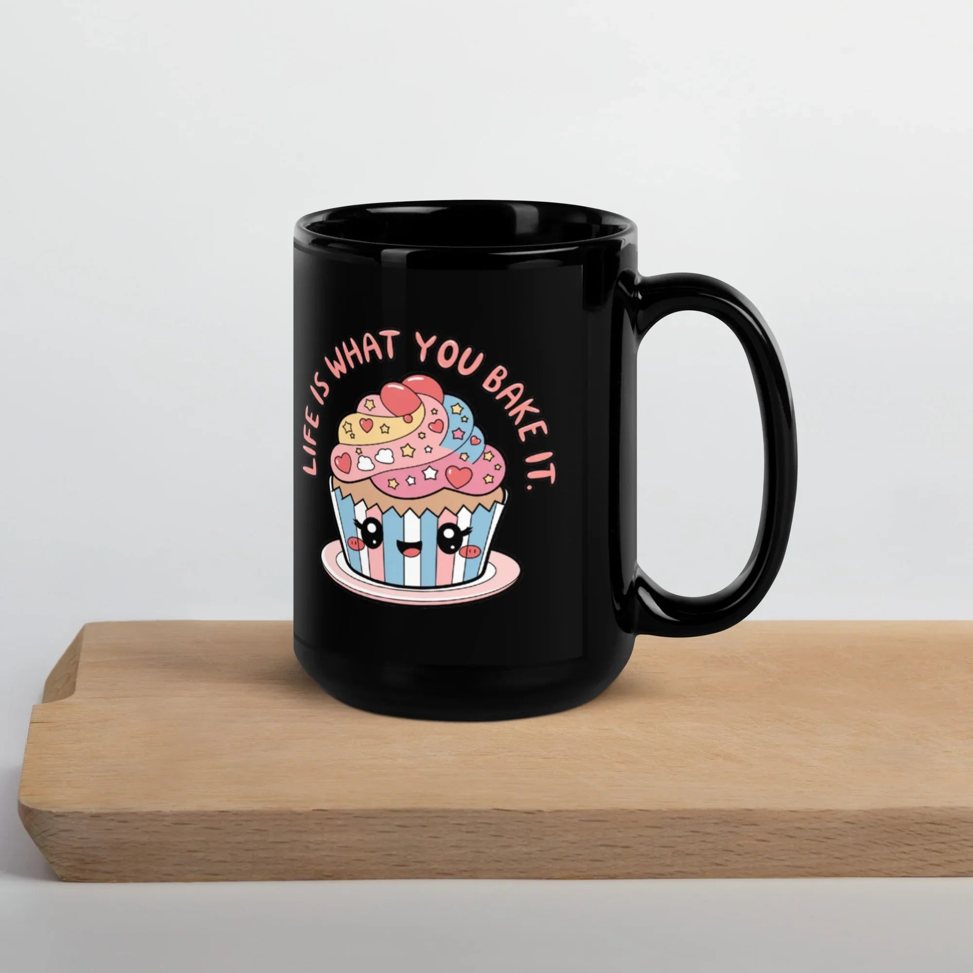 Unique Coffee Lover Gift – Sleek Black Ceramic Mug (11 oz & 15 oz) - RaZits