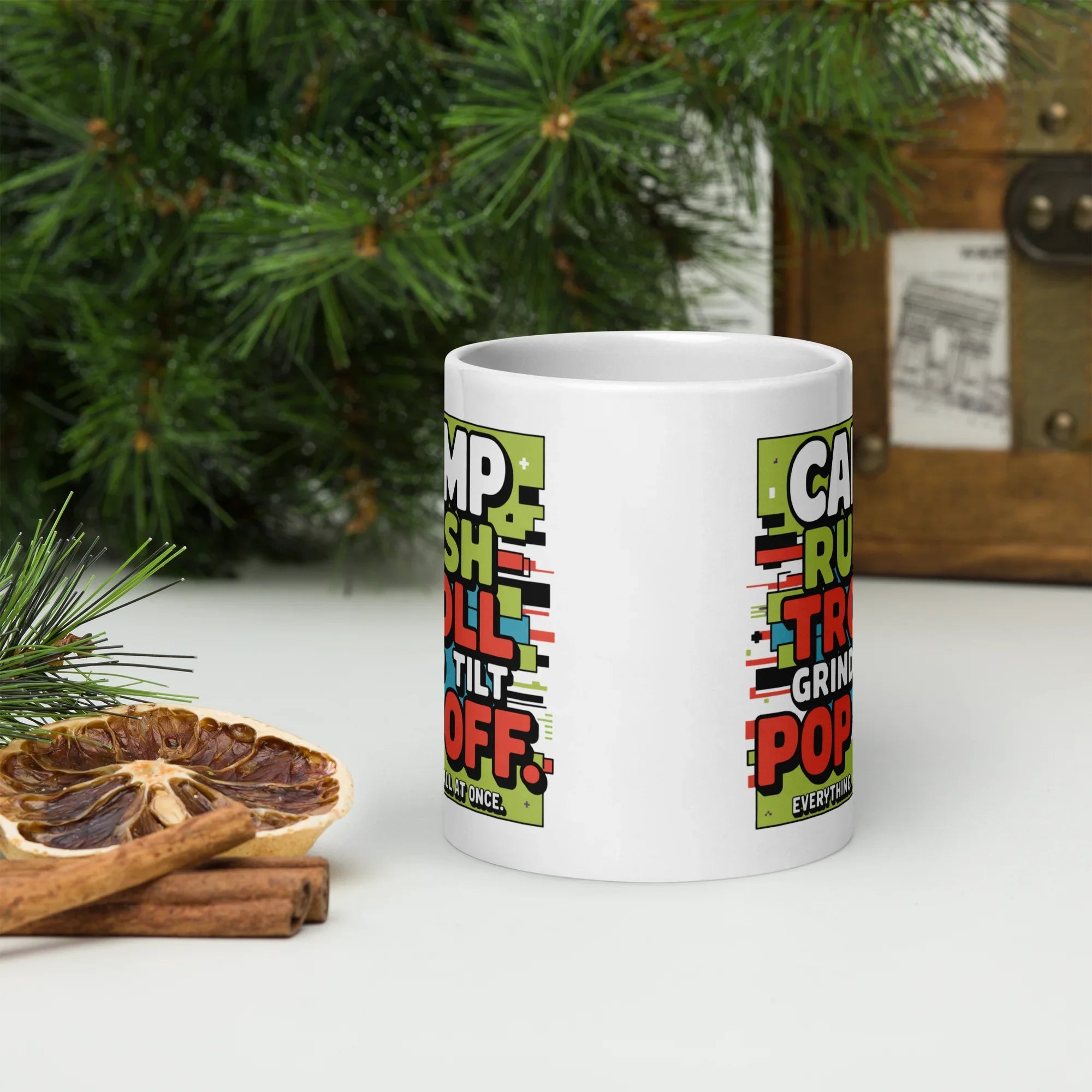 Gamer Coffee Mug – Camp Rush Troll Pop Off Slang Design - RaZits