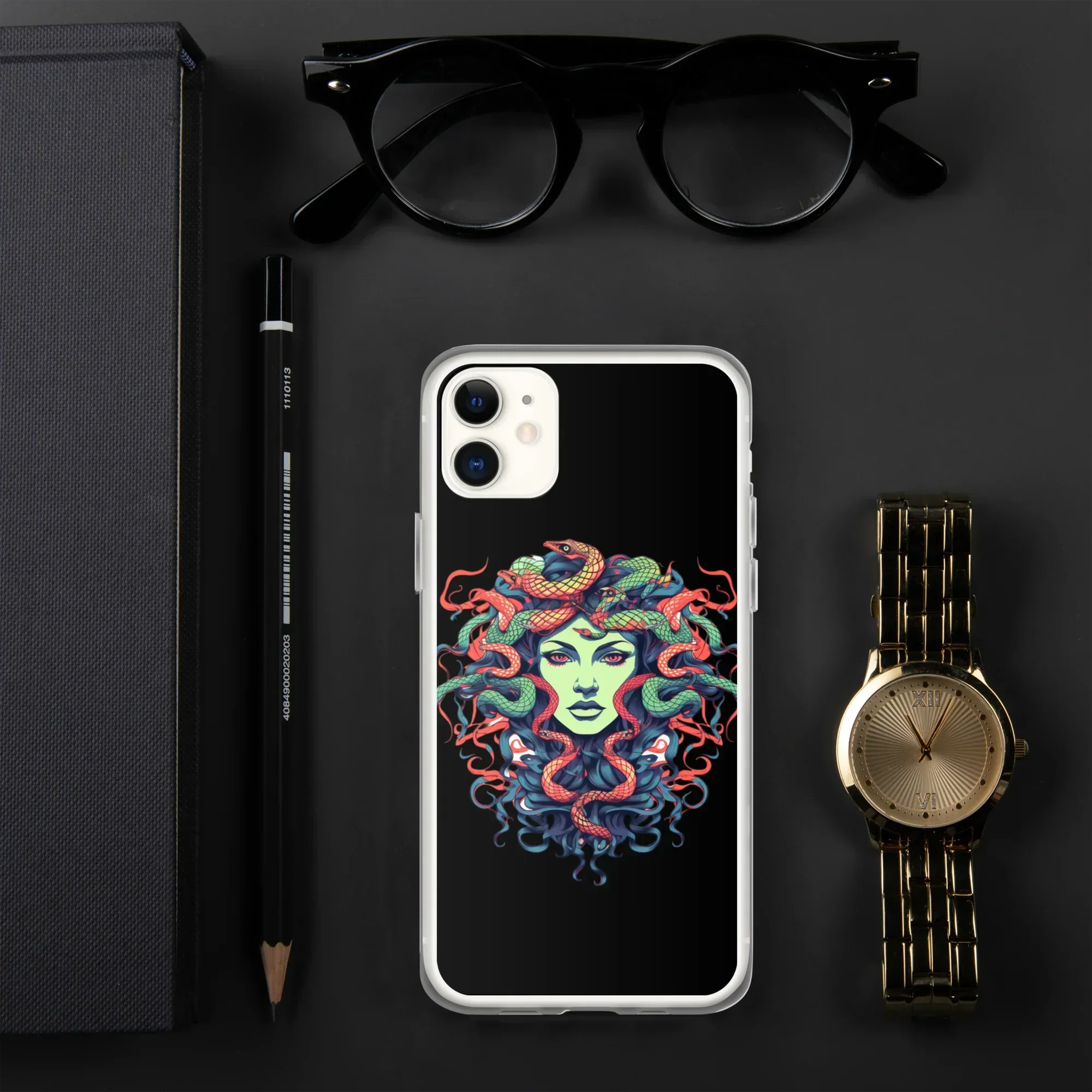 Medusa iPhone Case Colorful Mythical Art Phone Cover - RaZits Medusa iPhone Case Colorful Mythical Art Phone Cover - RaZits