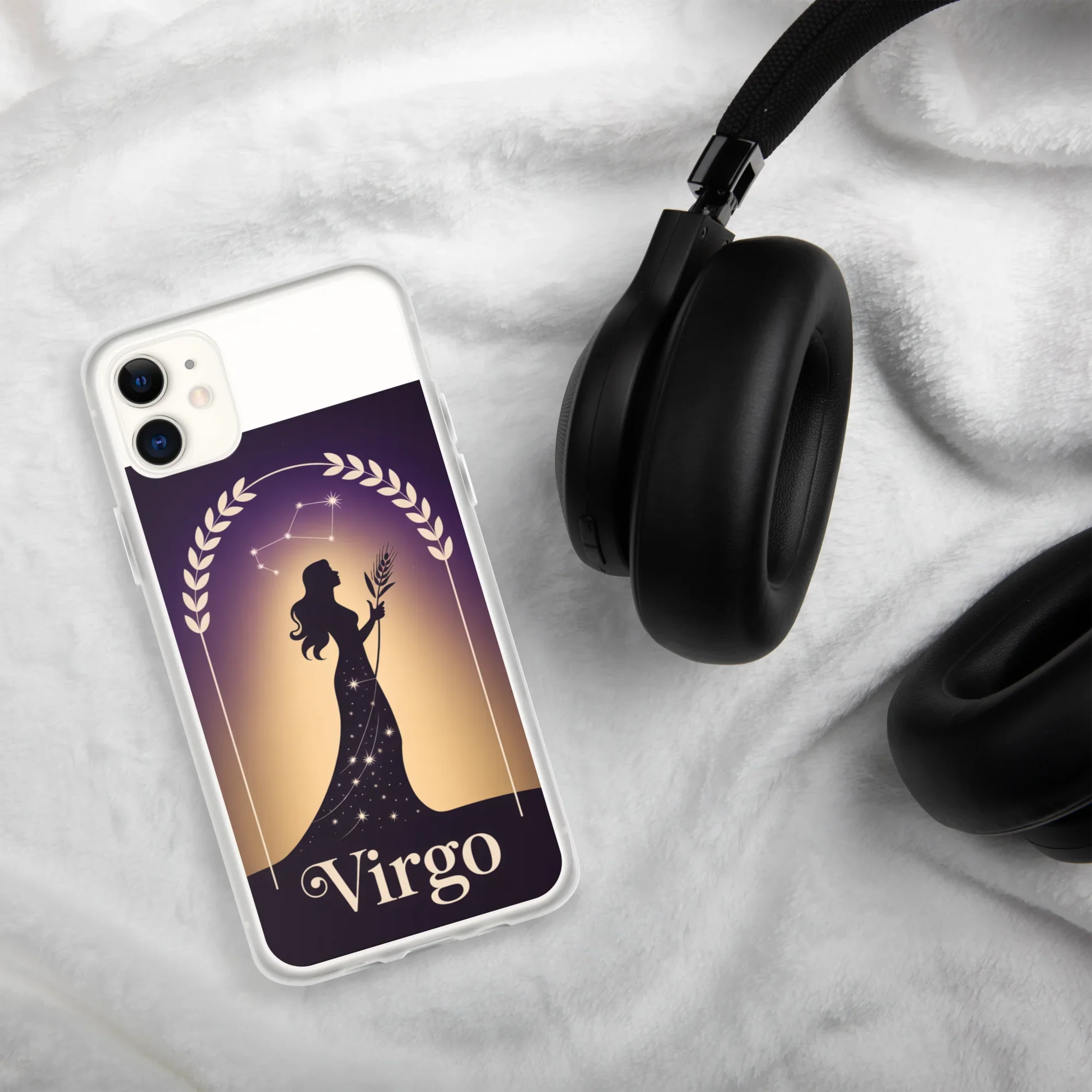 Virgo iPhone Case – Celestial Goddess Silhouette - RaZits