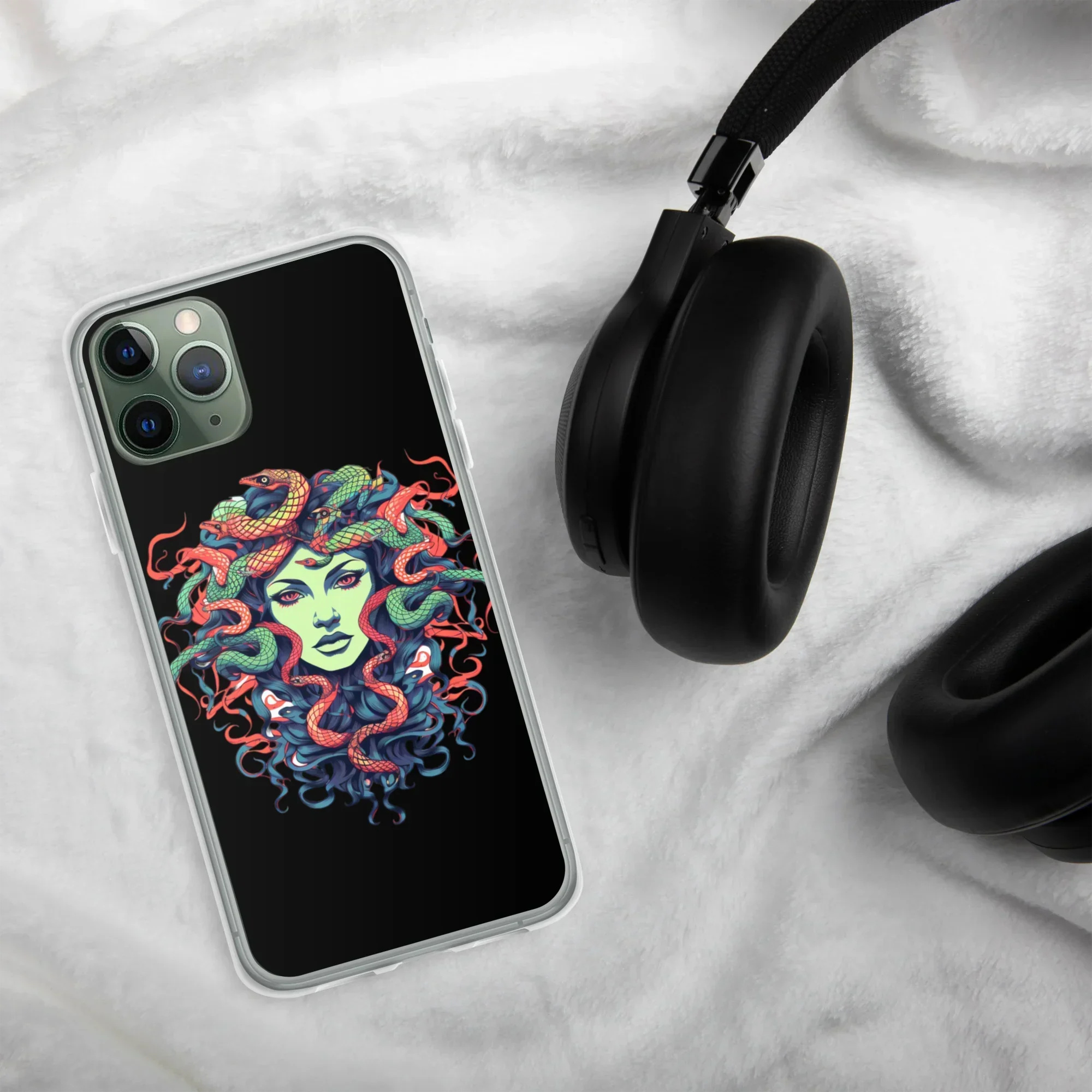 Medusa iPhone Case – Colorful Mythical Art Phone Cover - RaZits