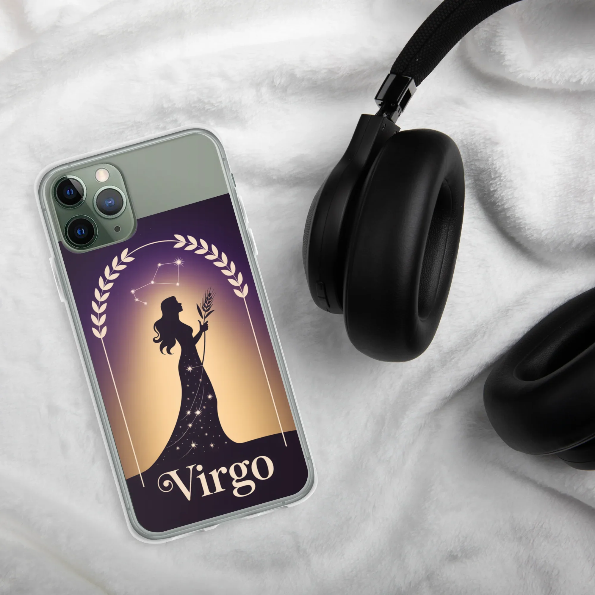 Virgo iPhone Case – Celestial Goddess Silhouette - RaZits