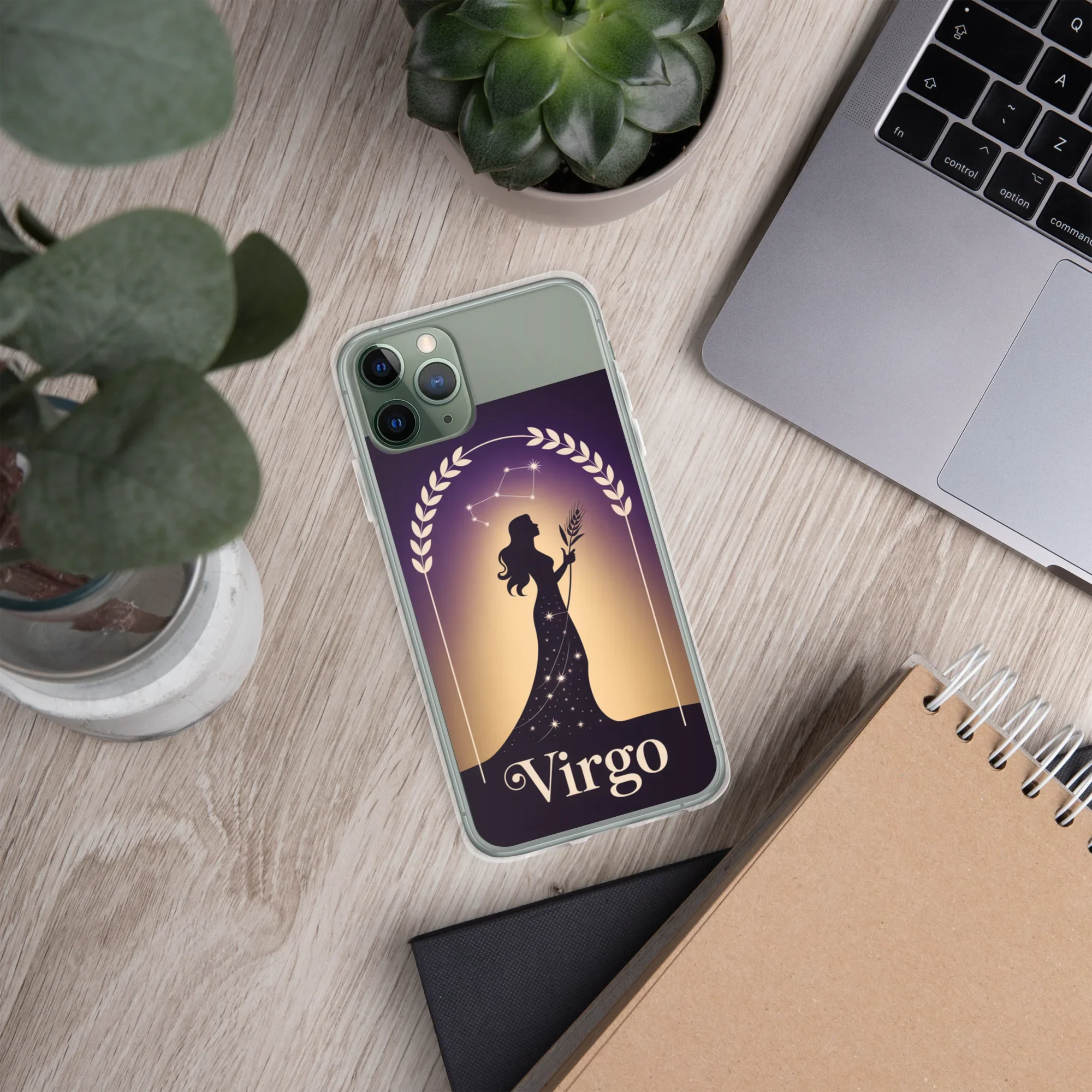 Virgo iPhone Case – Celestial Goddess Silhouette - RaZits