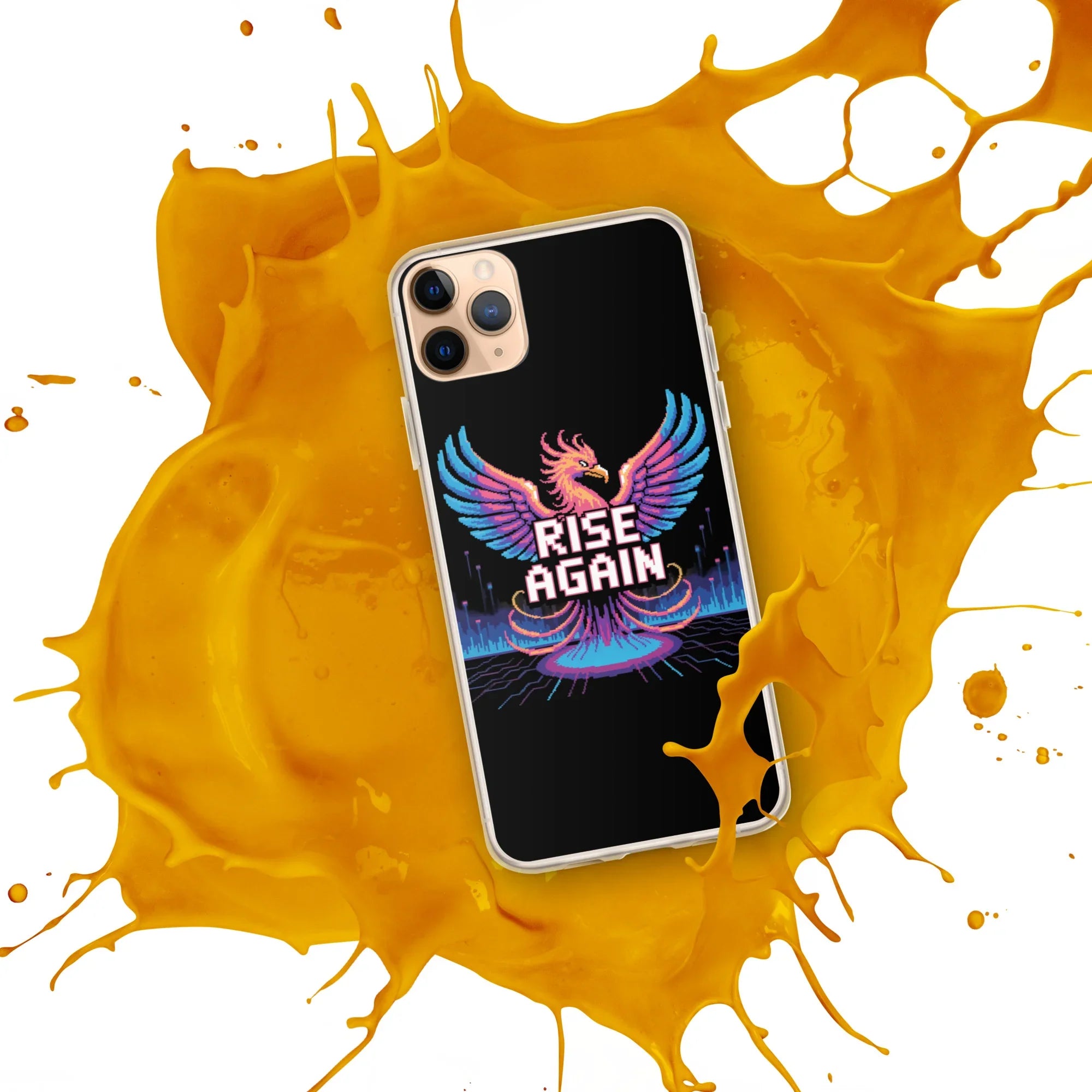 Rise Again Phoenix Pixel Gaming Phone Case - RaZits