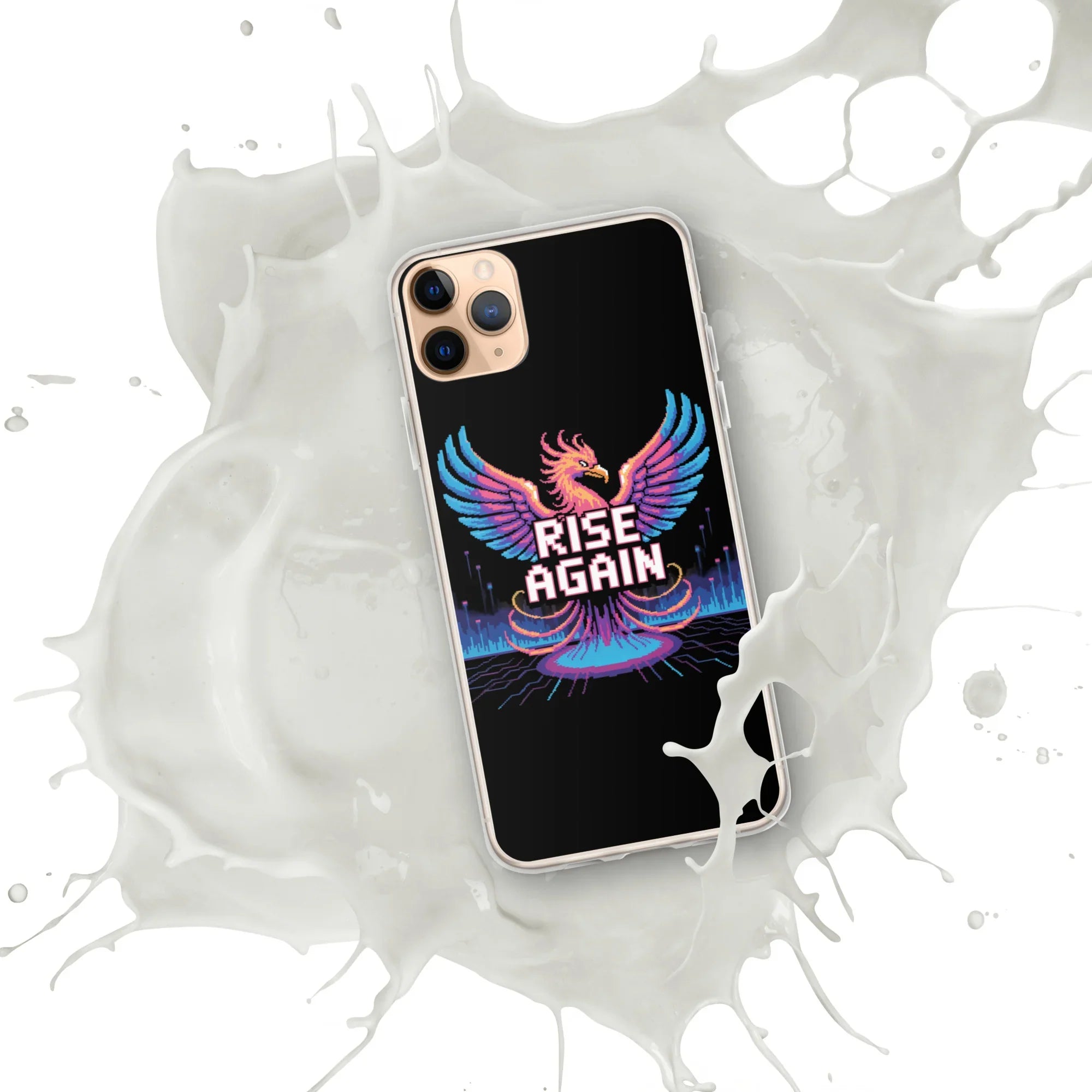 Rise Again Phoenix Pixel Gaming Phone Case - RaZits