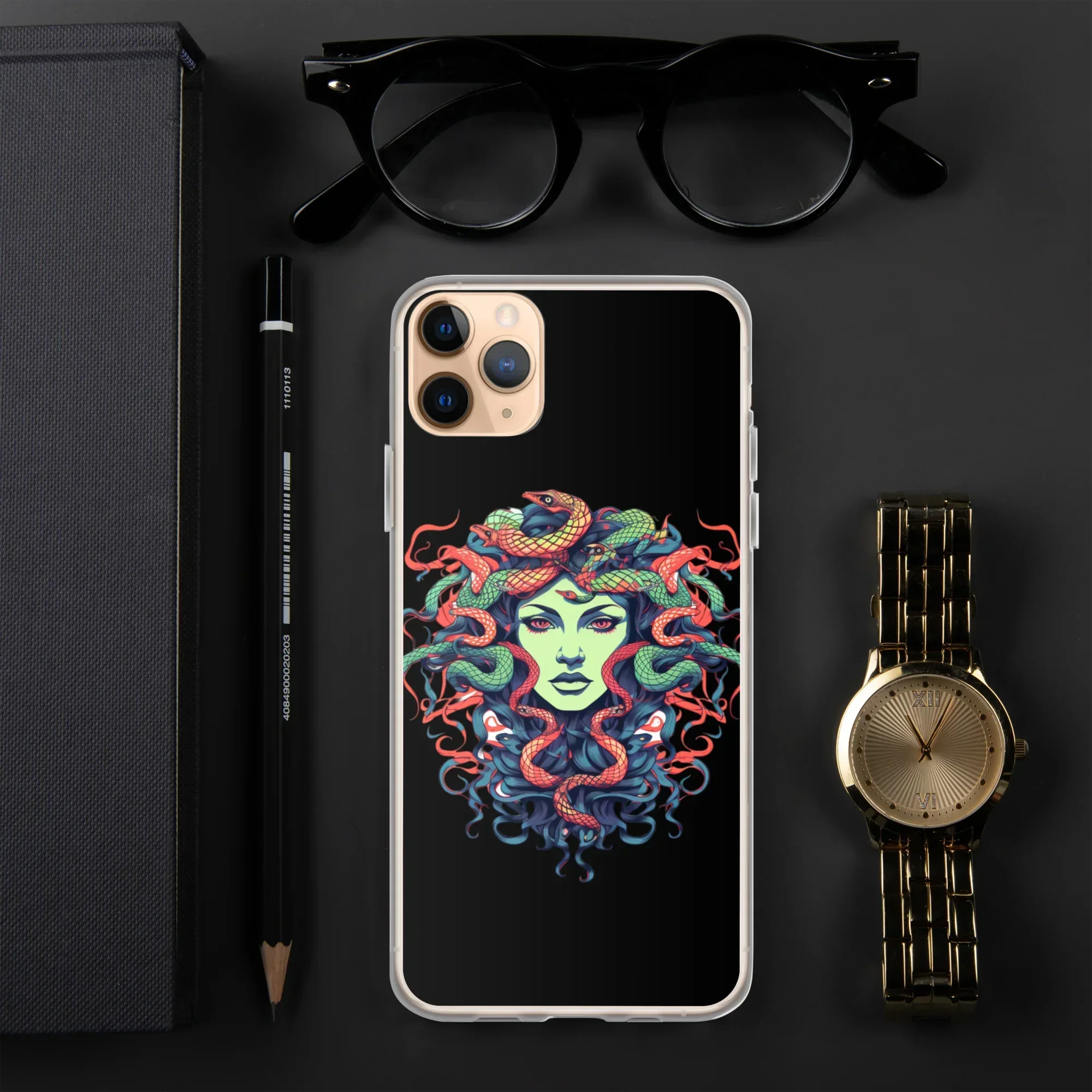 Medusa iPhone Case – Colorful Mythical Art Phone Cover - RaZits