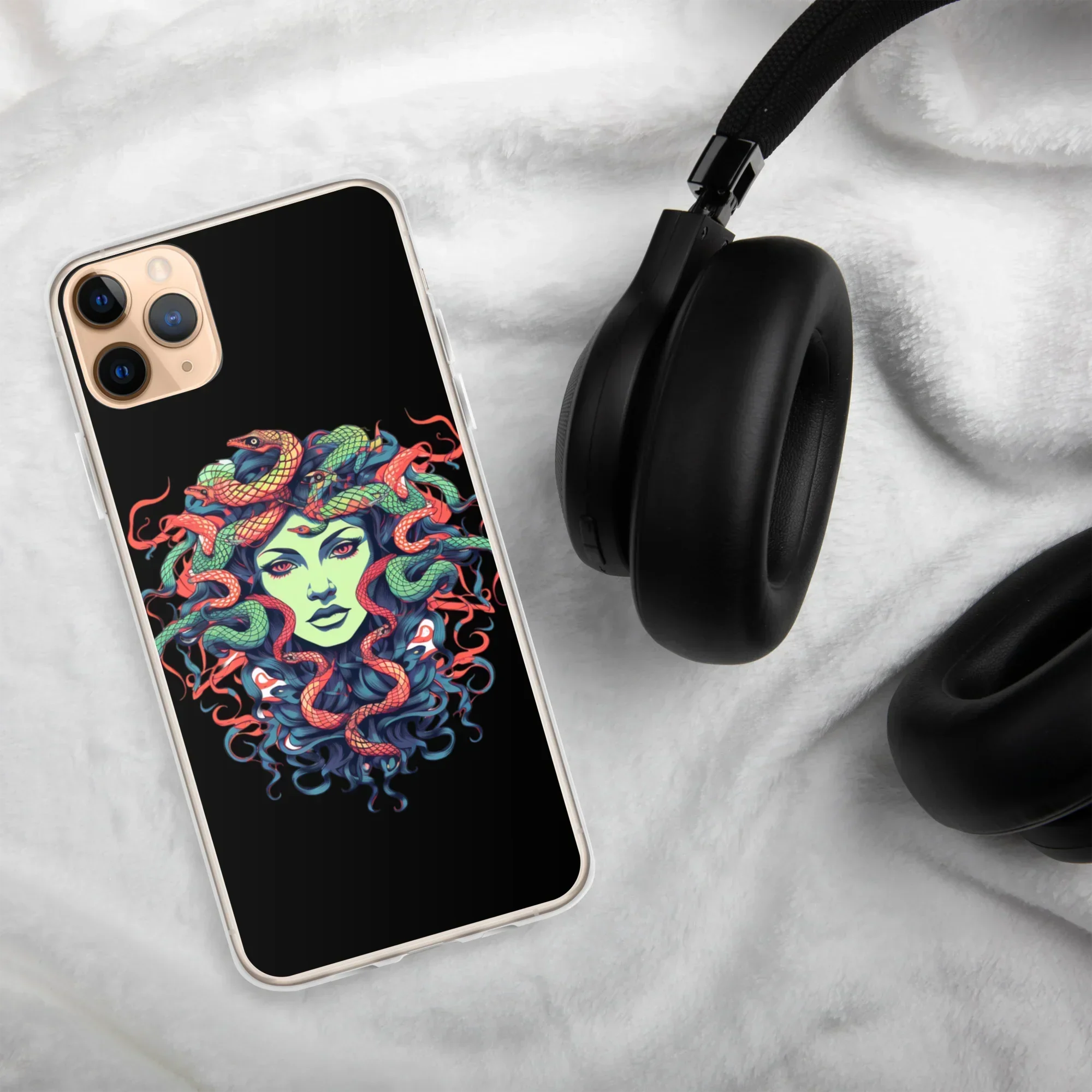 Medusa iPhone Case – Colorful Mythical Art Phone Cover - RaZits