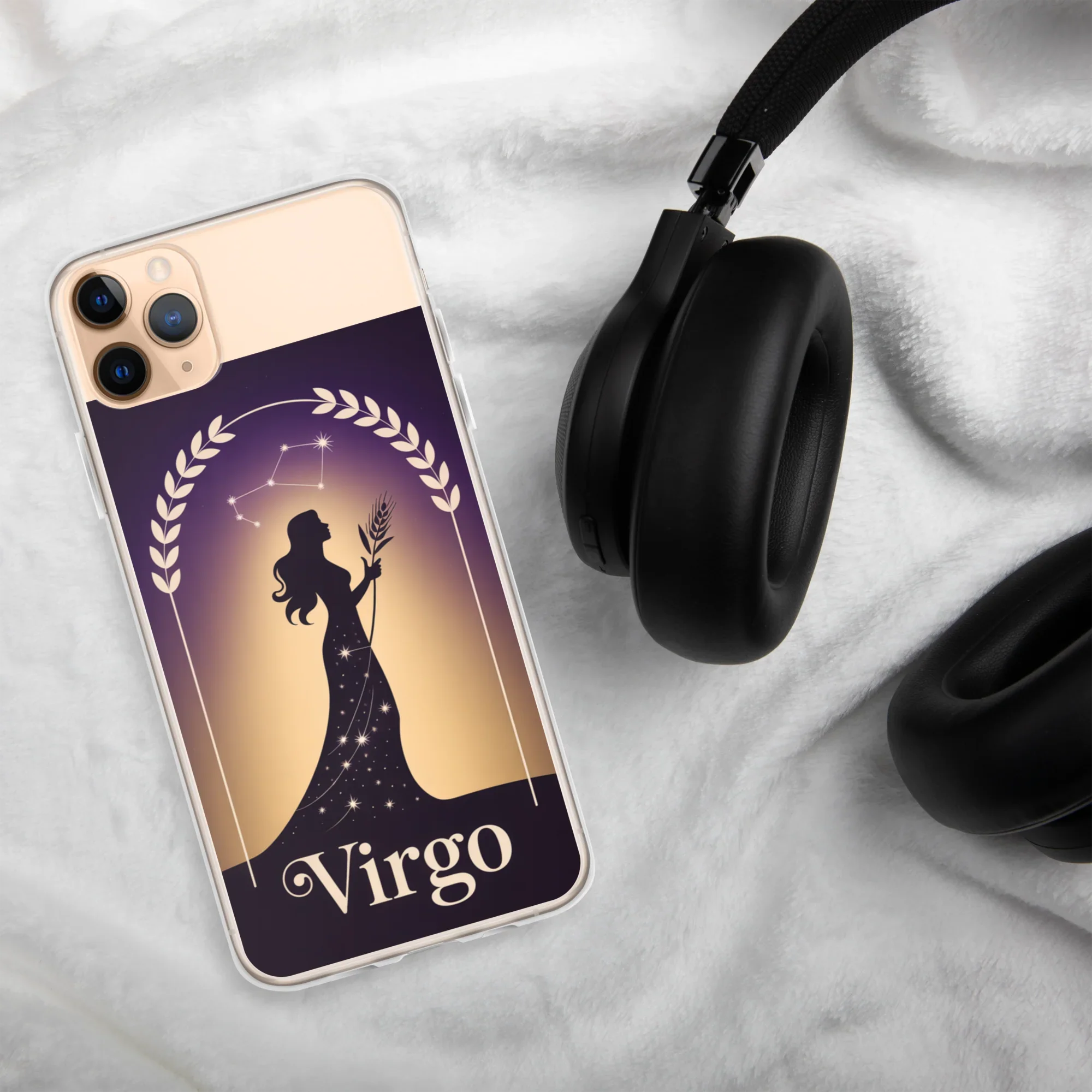 Virgo iPhone Case – Celestial Goddess Silhouette - RaZits