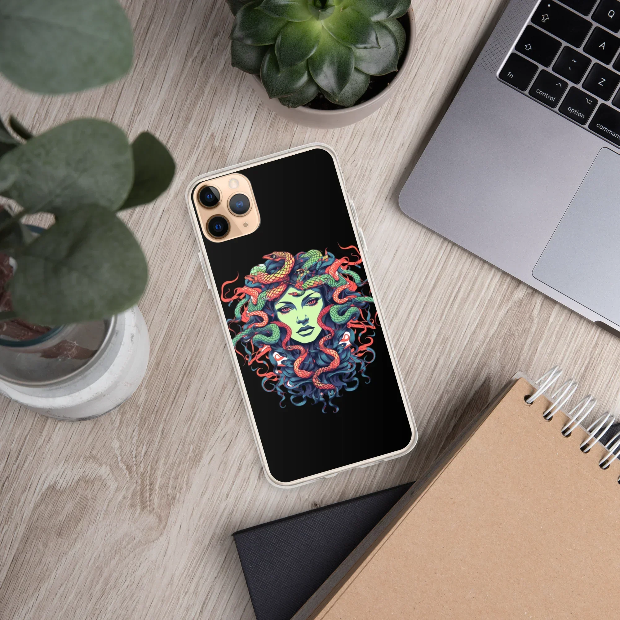 Medusa iPhone Case – Colorful Mythical Art Phone Cover - RaZits