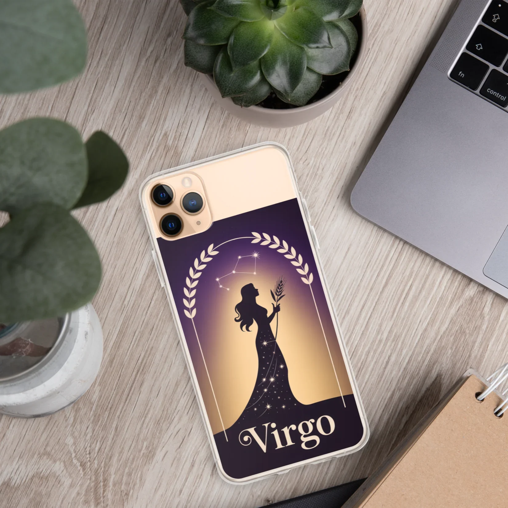 Virgo iPhone Case – Celestial Goddess Silhouette - RaZits